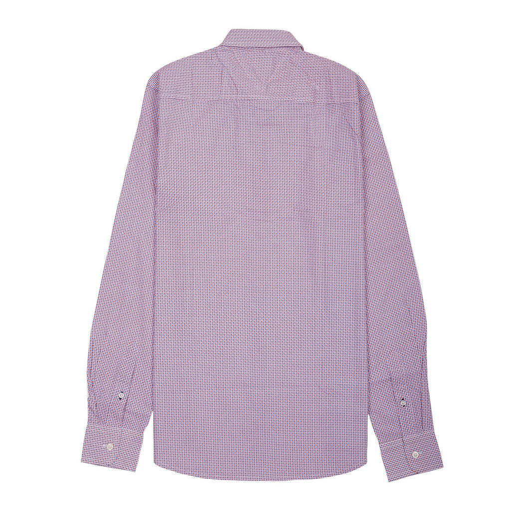 TOMMY HILFIGER Blush Plum Tailored Fit Long Sleeve Button-Up Shirt
