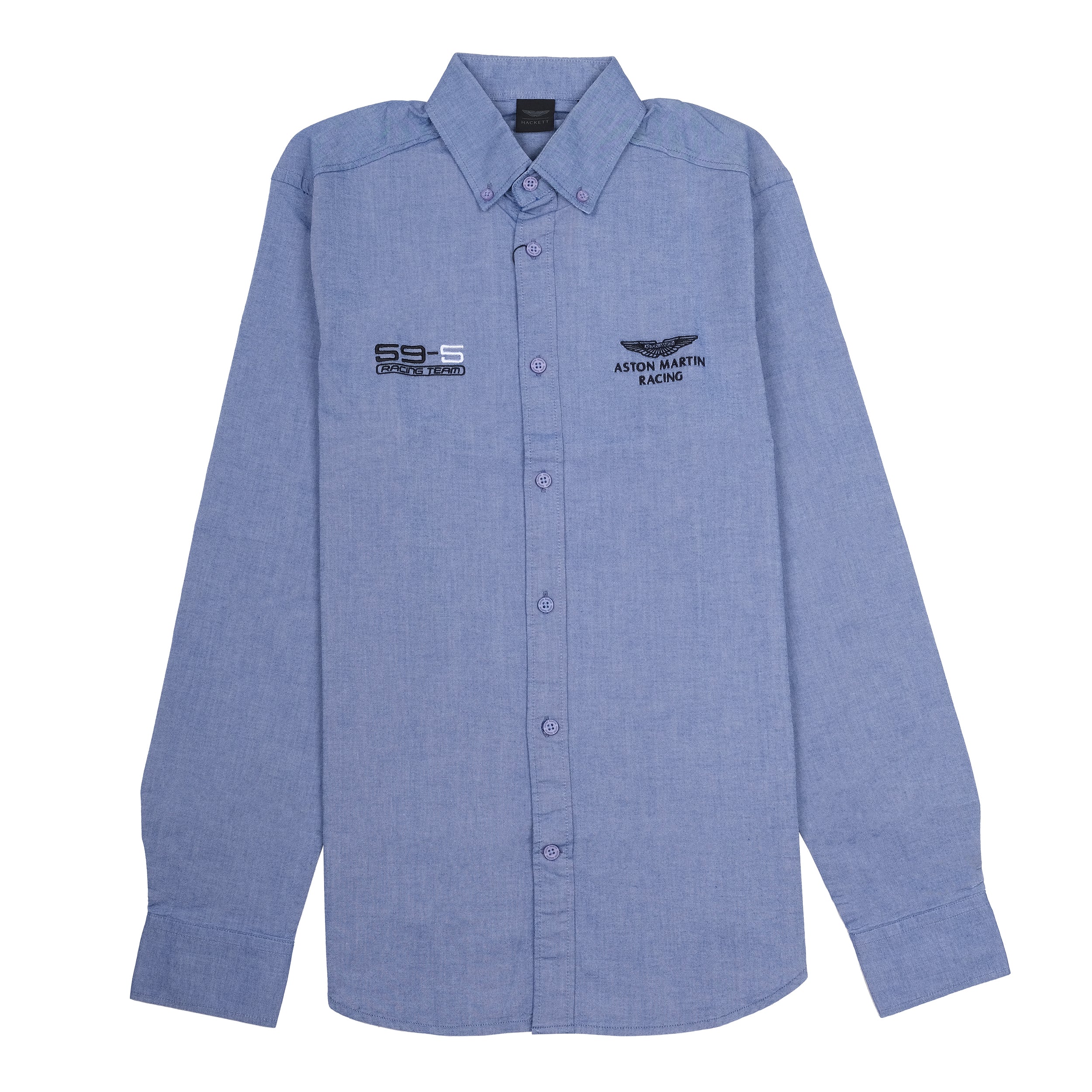 HACKETT Ozone Blue Slim Fit Long Sleeve Shirt