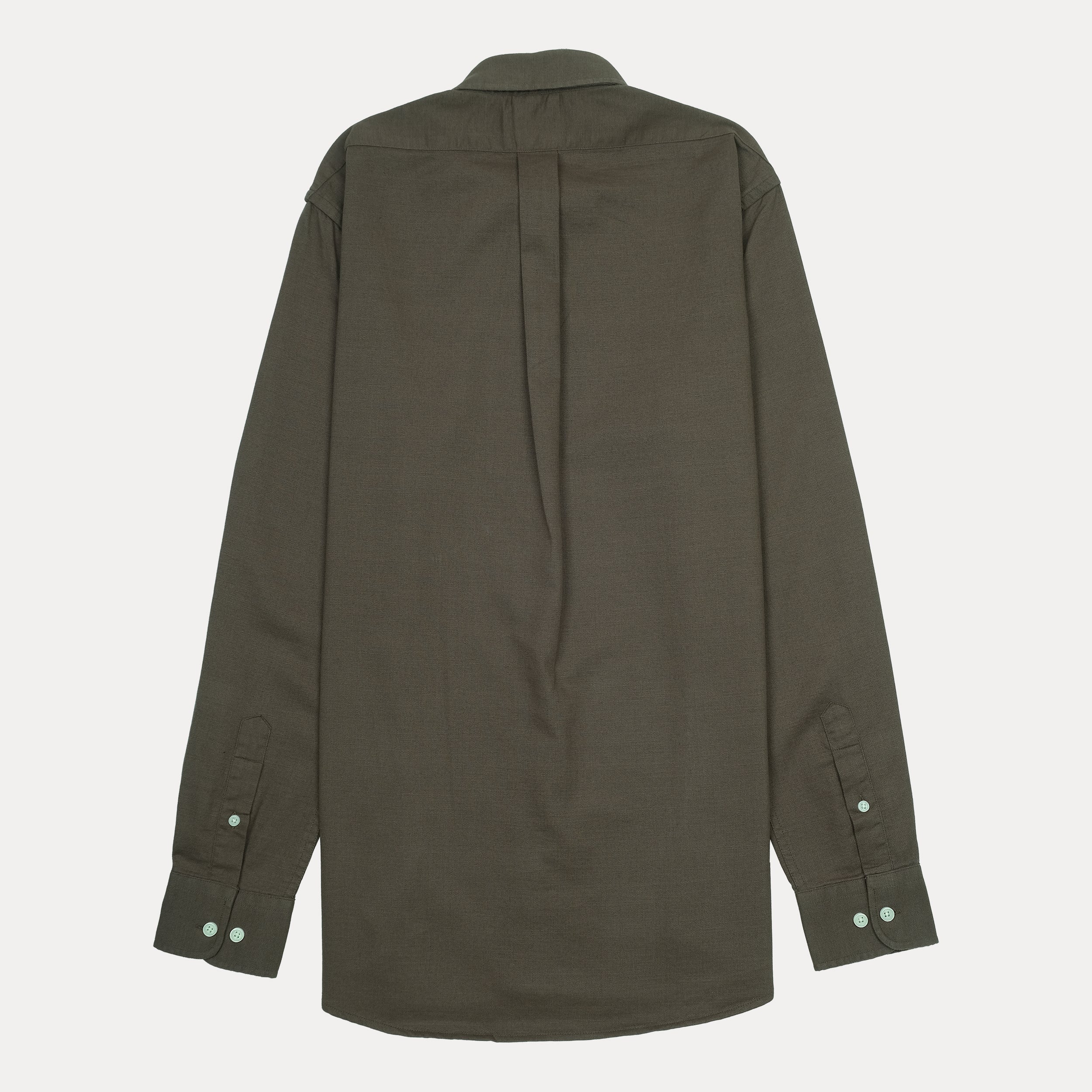 BROOKS BROTHERS Enchanted Moss Tailored Fit Long Sleeve Stretch Oxford Shirt