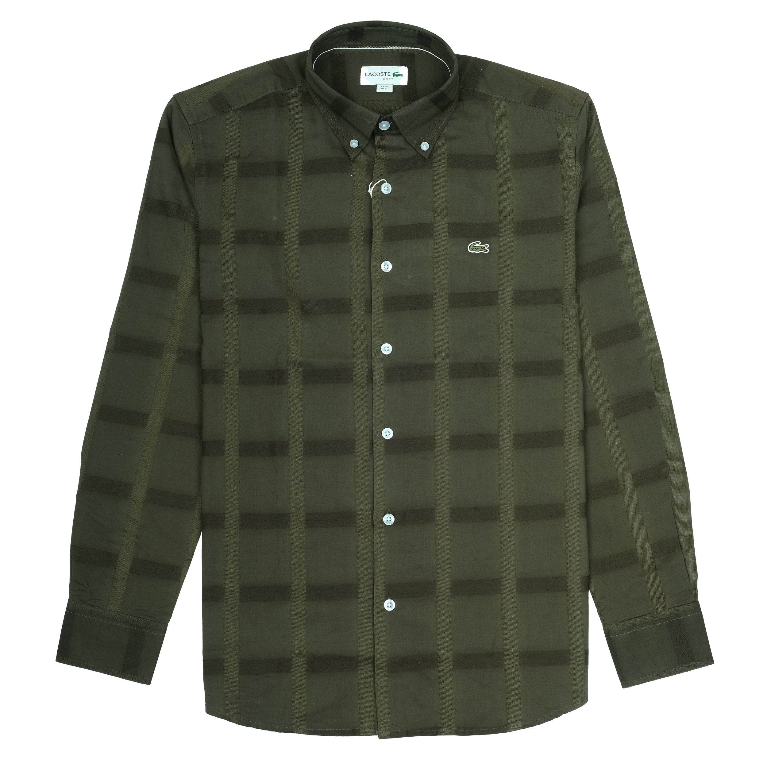 LACOSTE Forest Canopy Slim Fit Long Sleeve Shirt