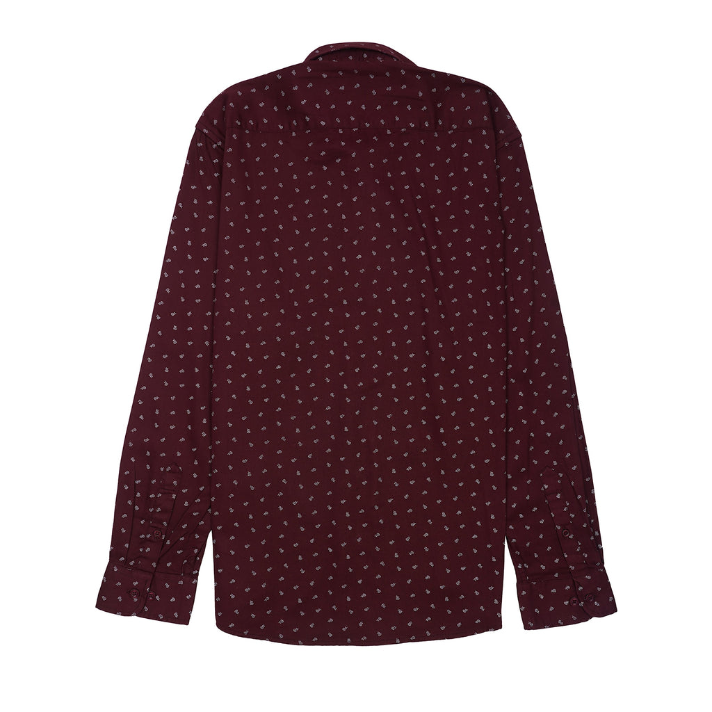 TOMMY HILFIGER Radiant Garnet Tailored Fit Long Sleeve Shirt
