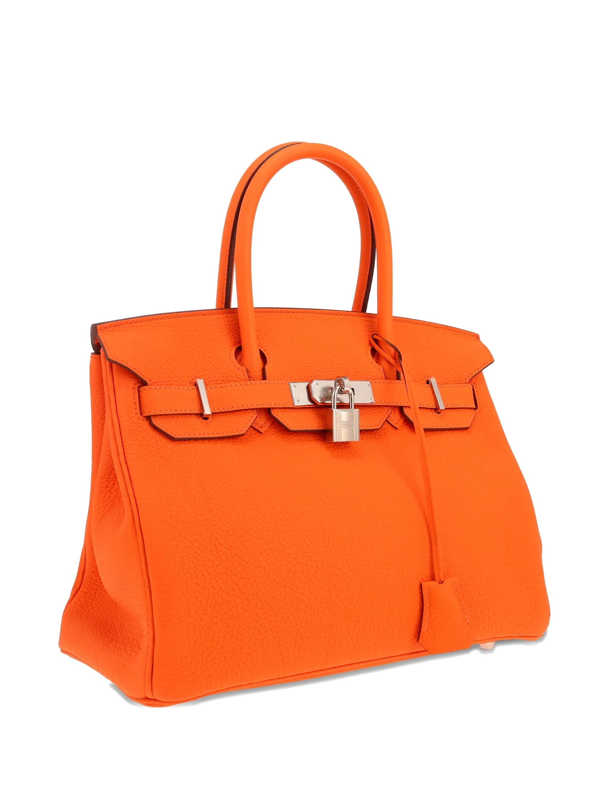 Hermès Birkin 30 Orange Togo Leather Handbag (Premium)