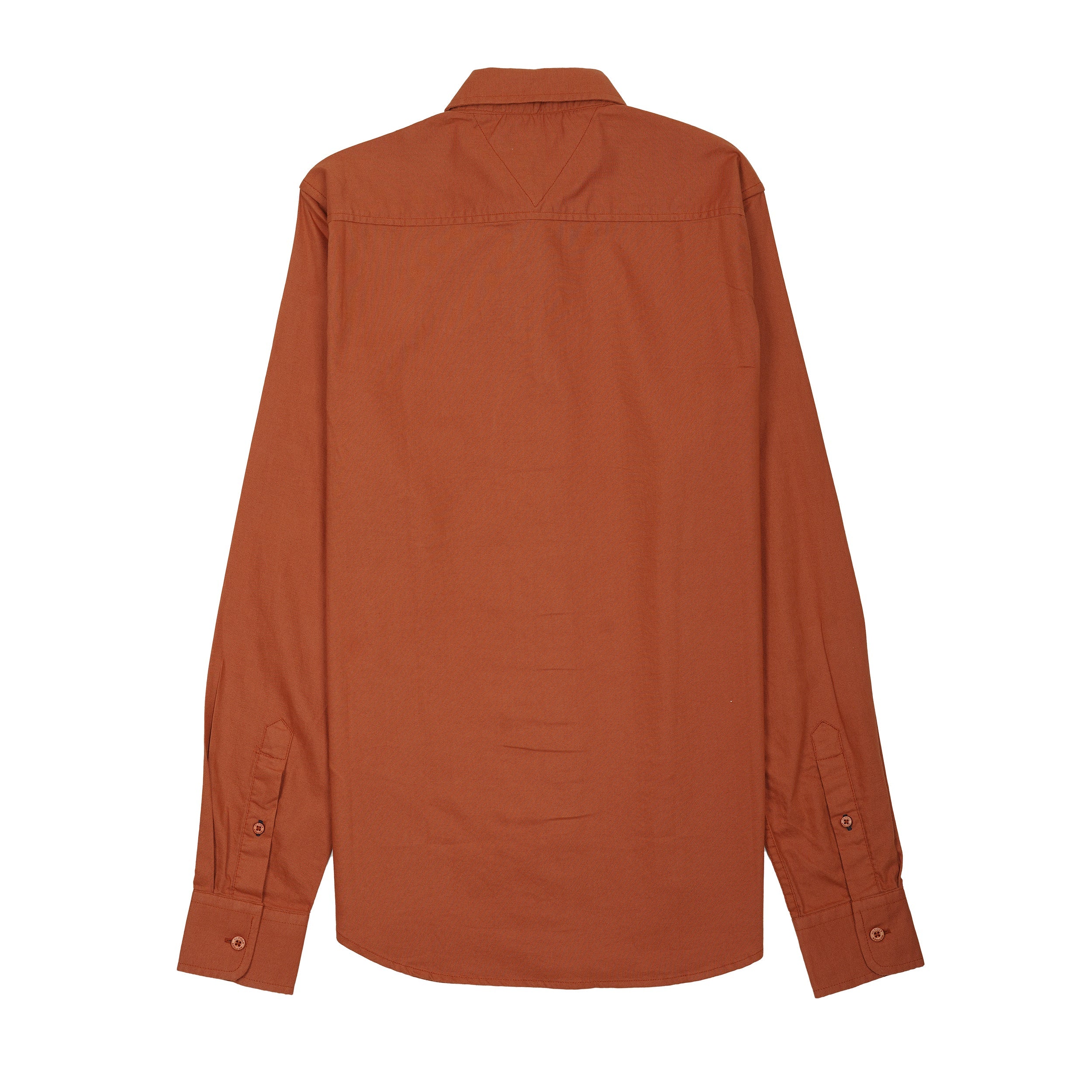 TOMMY HILFIGER Radiant Terracotta Luxe Tailored Fit Long Sleeve Button-Up Shirt