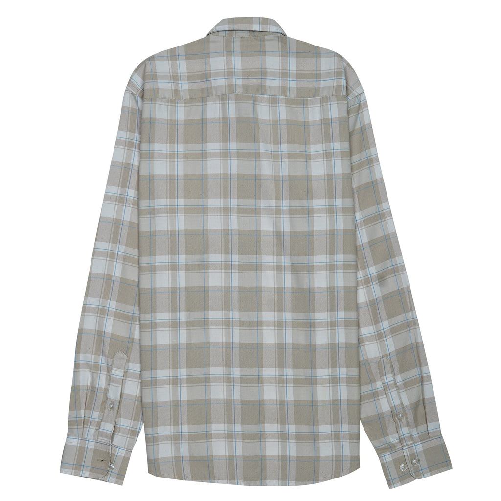 LACOSTE Prismatic Sand Dune Tailored Fit Long Sleeve Shirt