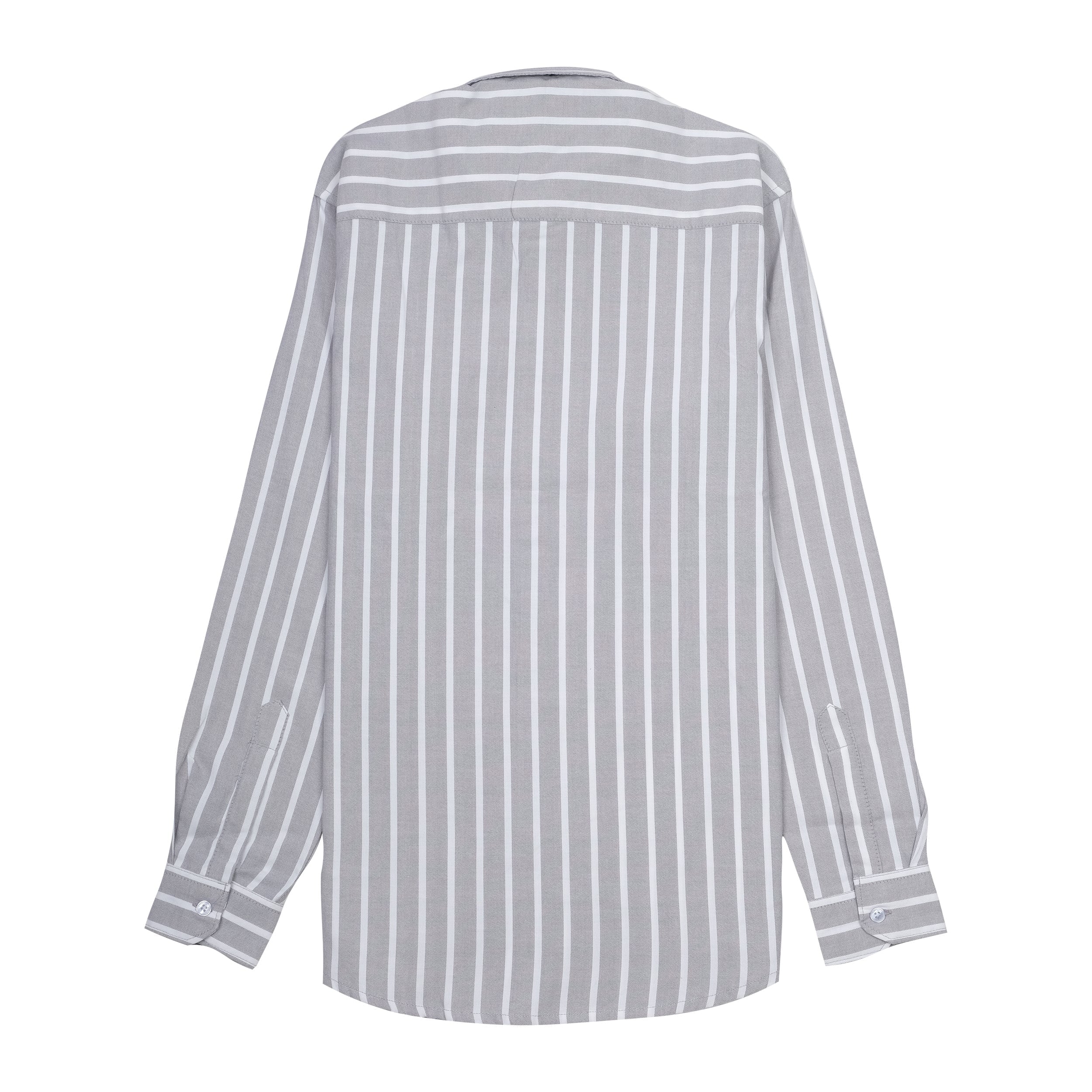 CALVIN KLEIN Silver Mist Slim Fit Long Sleeve Button-Up Shirt