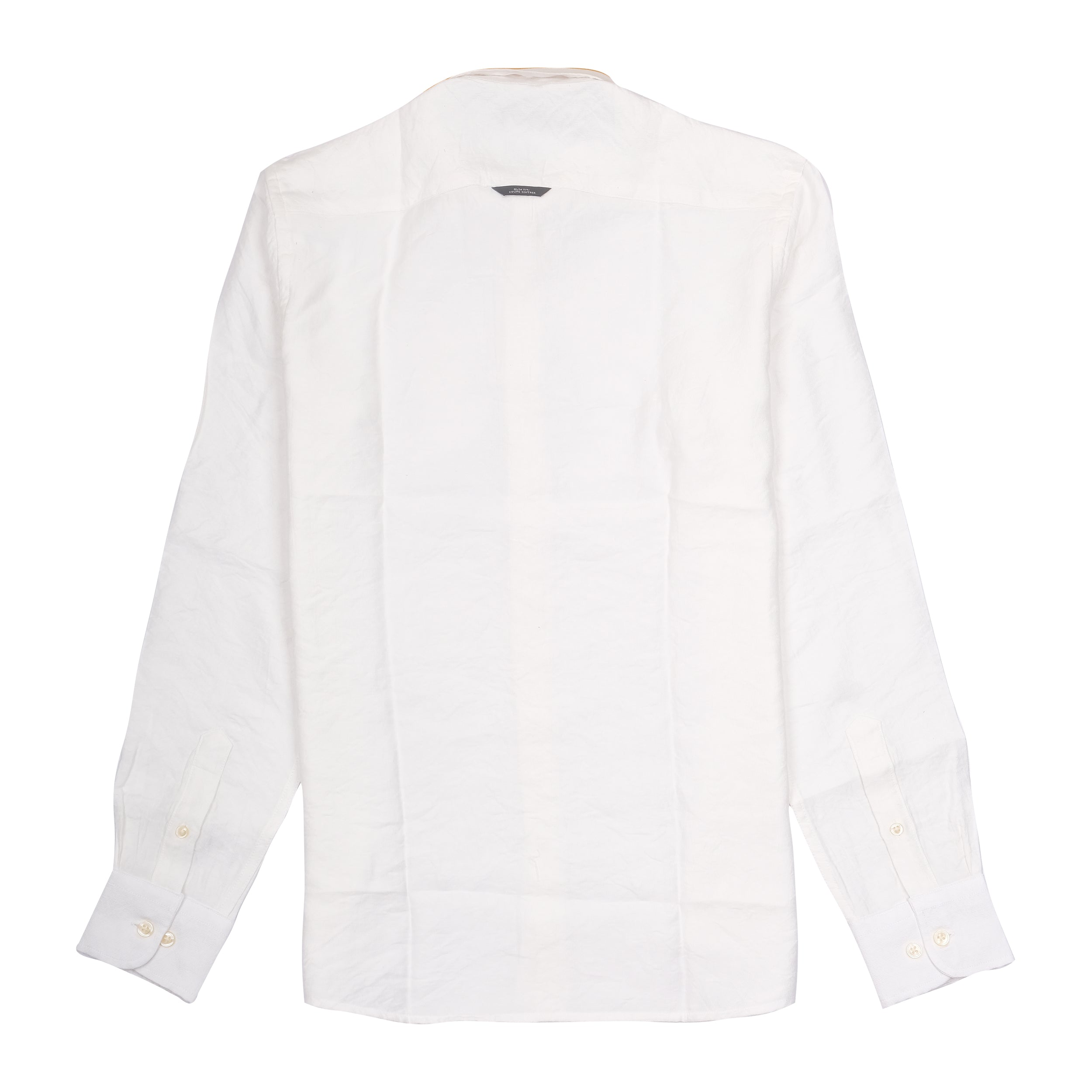 ARMANI EXCHANGE Frosted Pearl Classic Fit Long Sleeve Linen Shirt