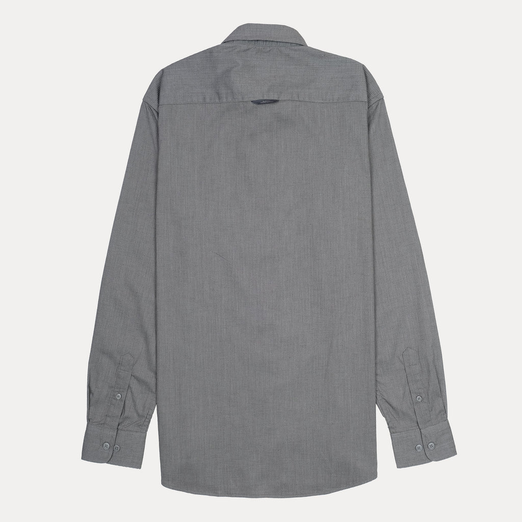 ARMANI EXCHANGE Celestial Charcoal Classic Fit Long Sleeve Shirt