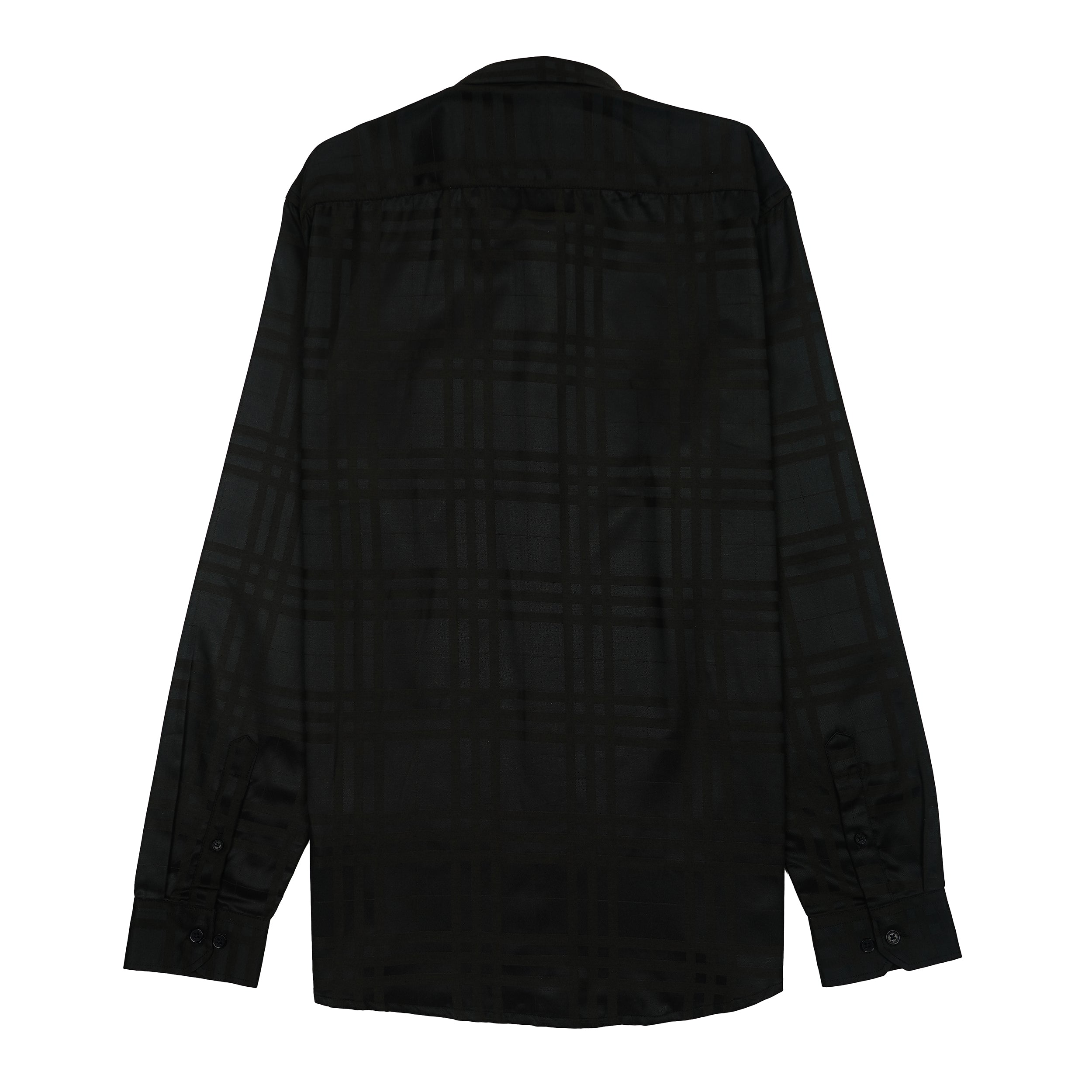 CALVIN KLEIN JEANS Prismatic Onyx Whisper Tailored Fit Long Sleeve Silk Shirt