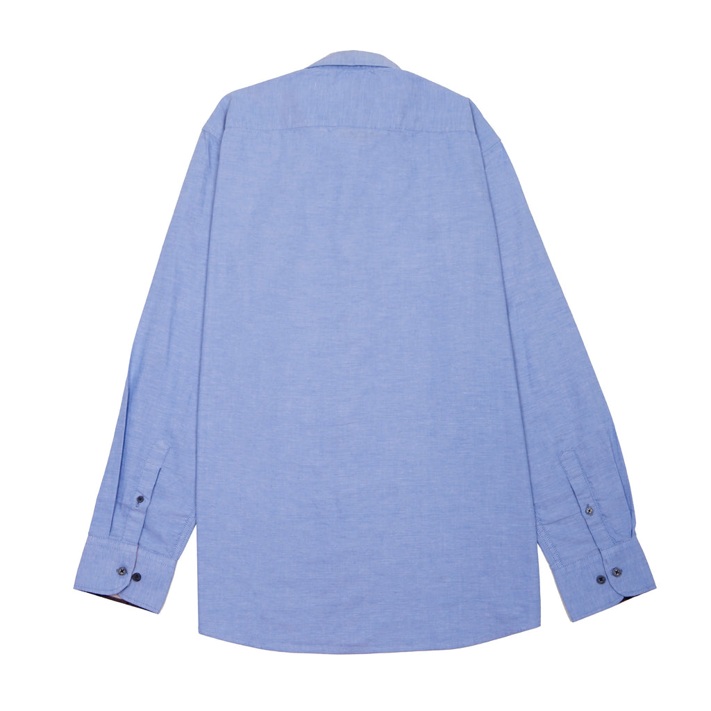 BURBERRY Astral Teal Classic Fit Long Sleeve Shirt