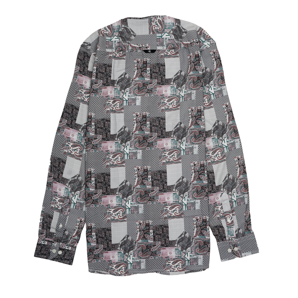 CALVIN KLEIN Prismatic Quartz Ember Slim Fit Long Sleeve Shirt