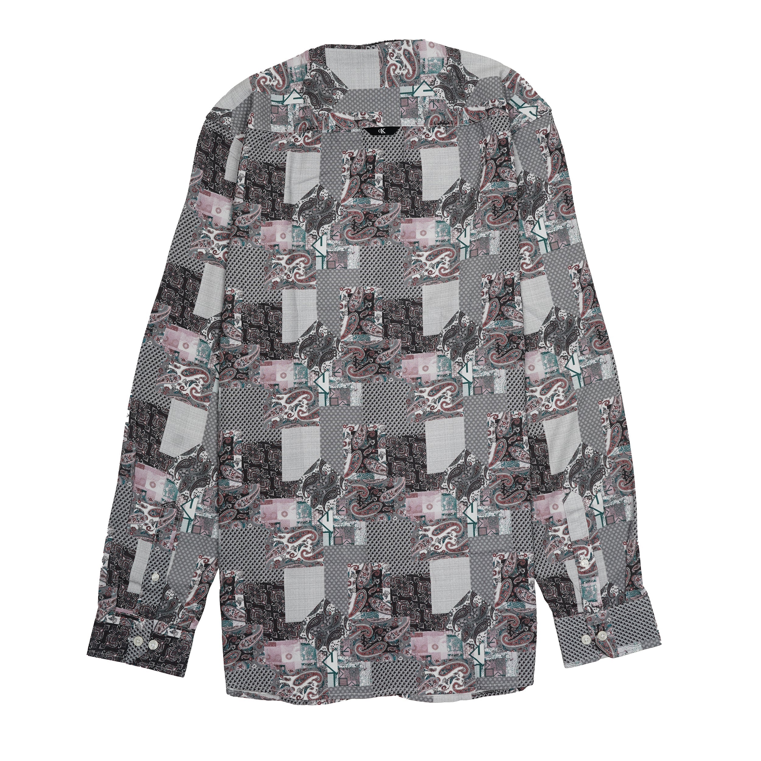 CALVIN KLEIN Prismatic Quartz Ember Slim Fit Long Sleeve Shirt