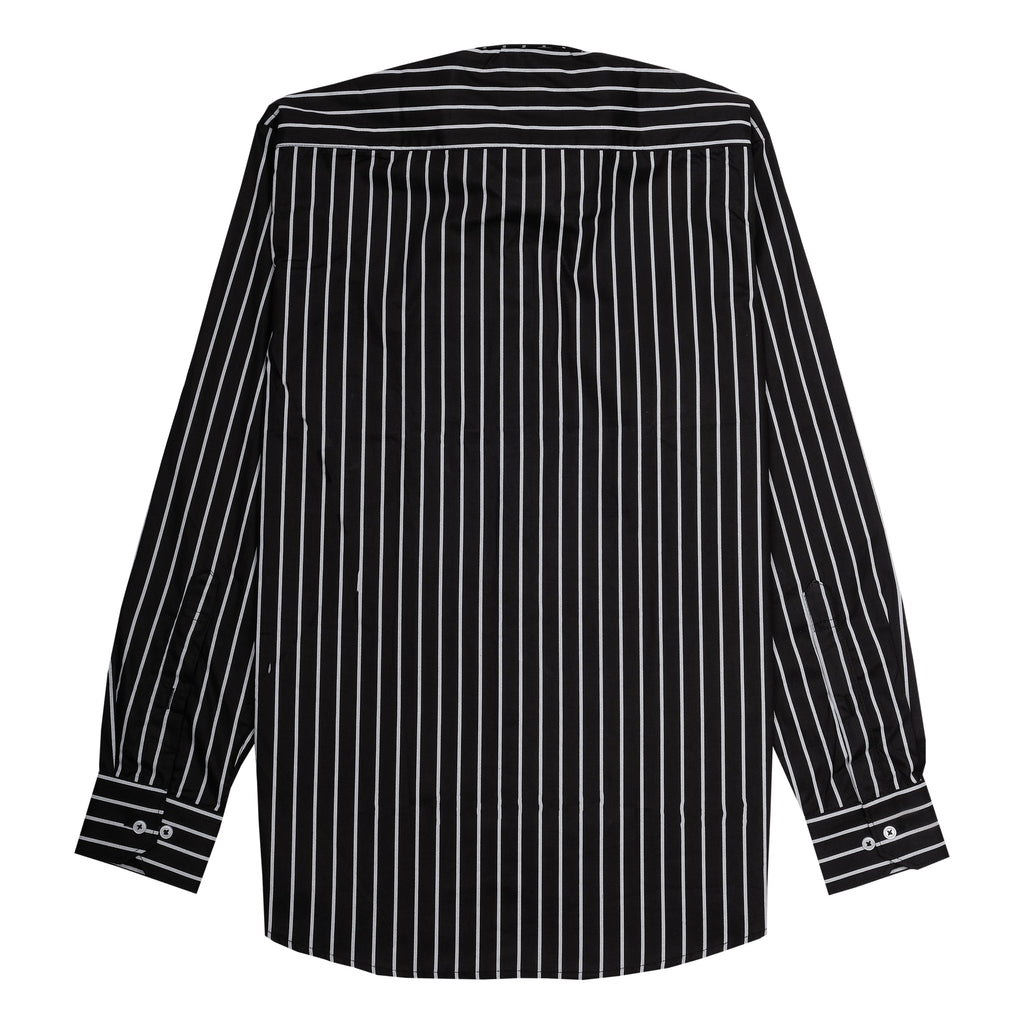 ARMANI EXCHANGE Midnight Noir Classic Fit Long Sleeve Striped Shirt
