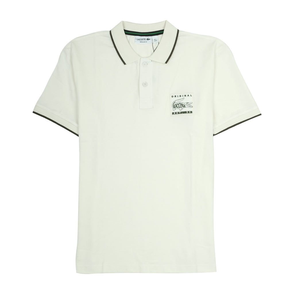LACOSTE Cloud White Original Regular Fit Polo Shirt