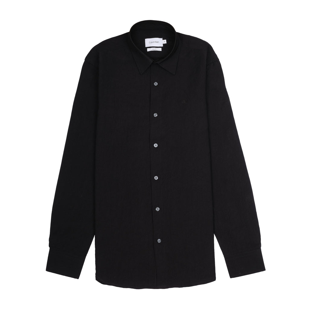 CALVIN KLEIN Midnight Noir Slim Fit Long Sleeve Dress Shirt