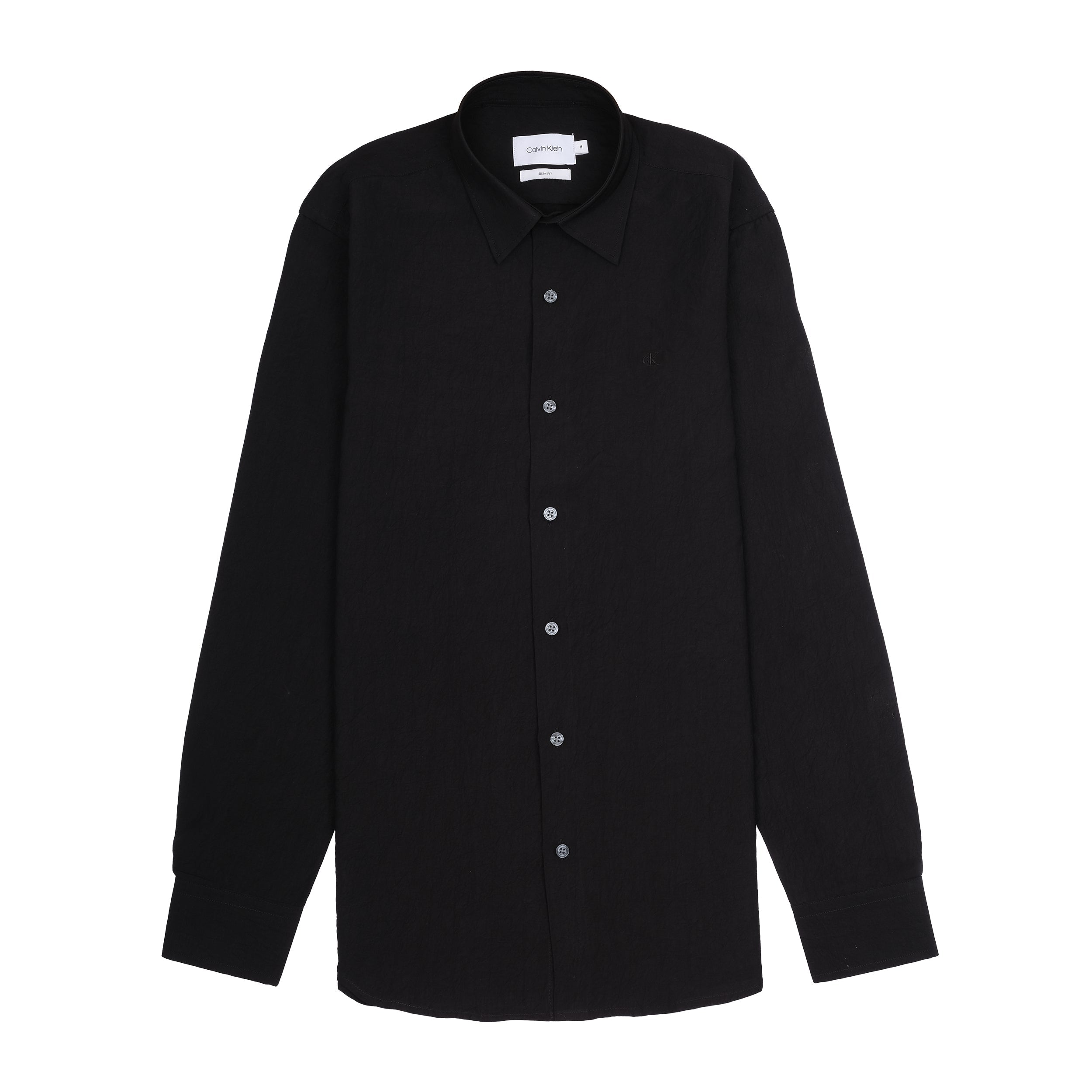 CALVIN KLEIN Midnight Noir Slim Fit Long Sleeve Dress Shirt