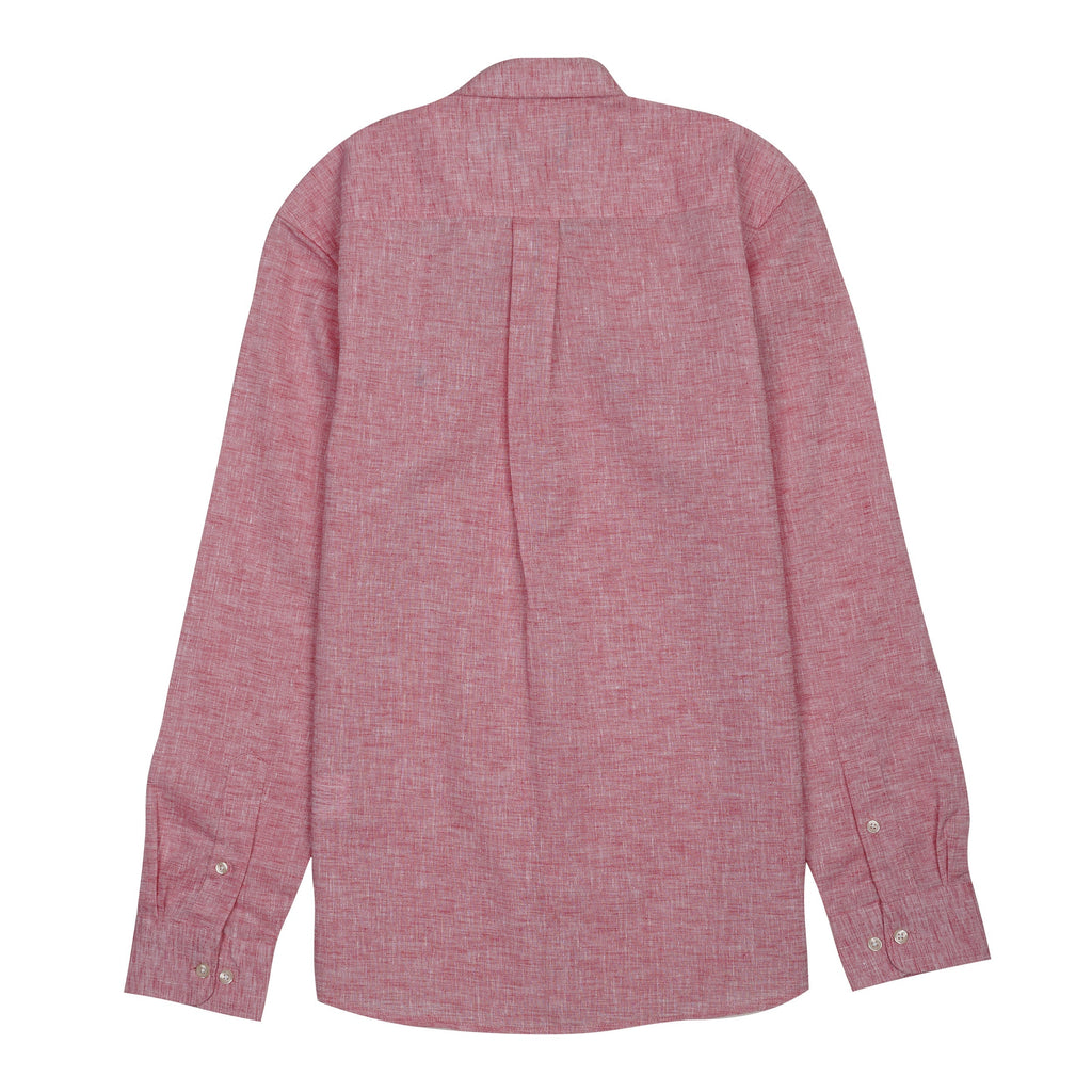 POLO RALPH LAUREN Seraphic Coral Tailored Fit Long Sleeve Textured Button-Down Shirt