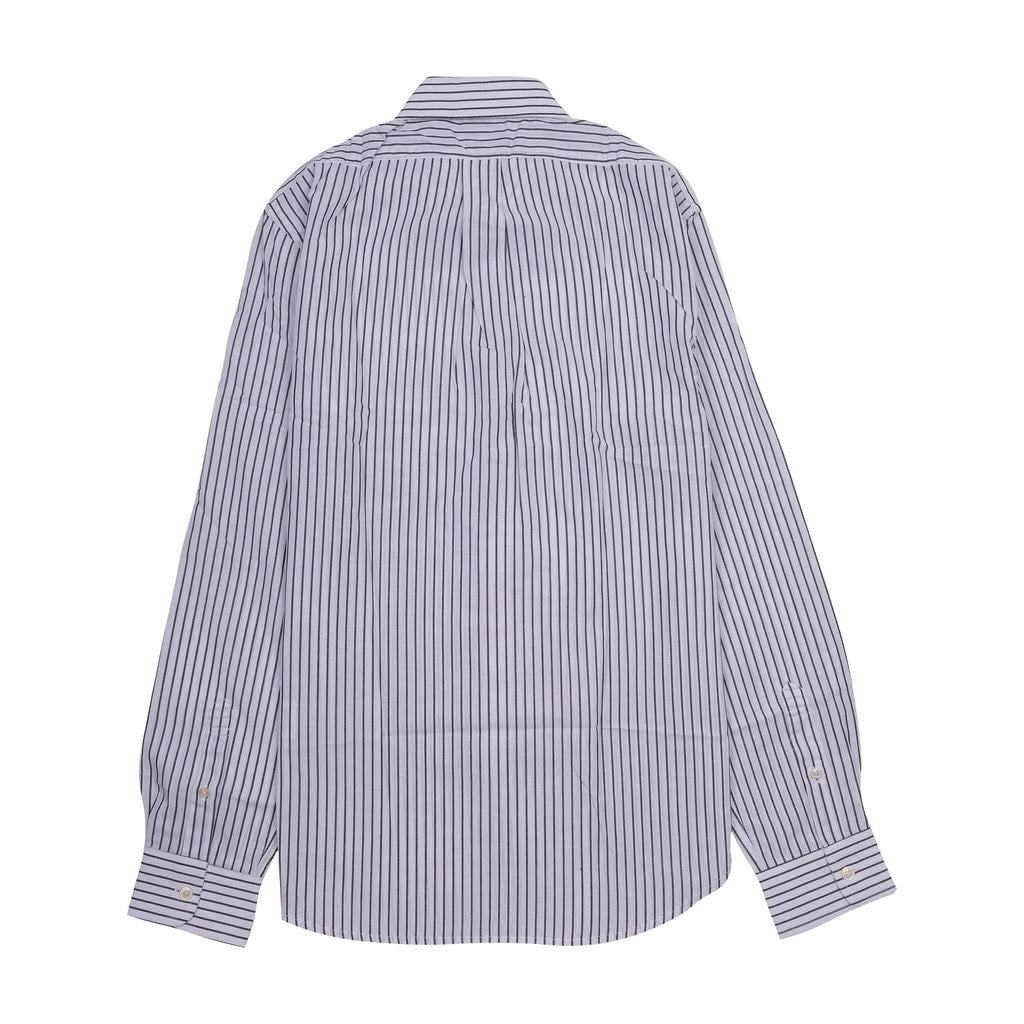 BROOKS BROTHERS Oceanic Sapphire Regal Fit Long Sleeve Striped Dress Shirt with Crest