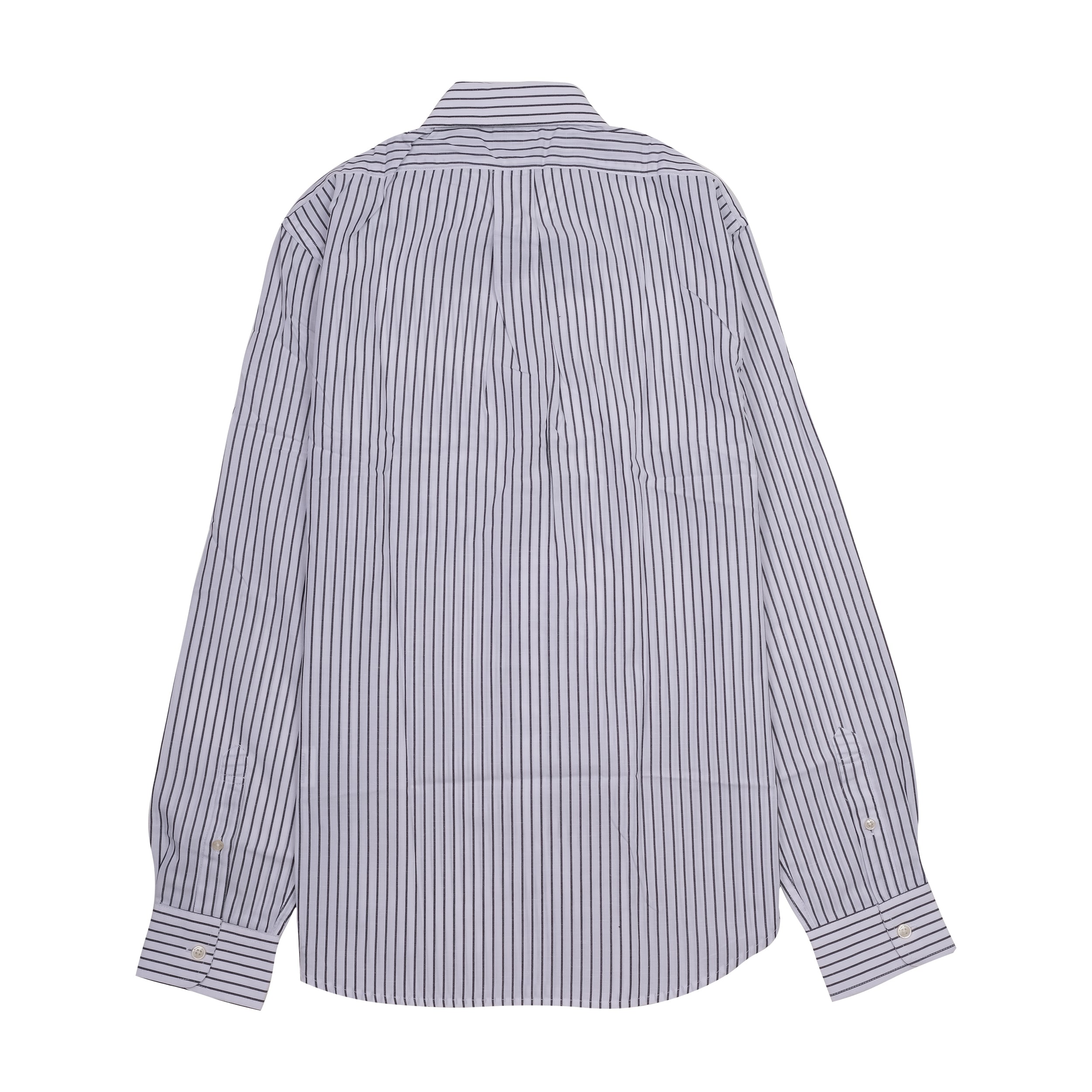 BROOKS BROTHERS Oceanic Sapphire Regal Fit Long Sleeve Striped Dress Shirt with Crest