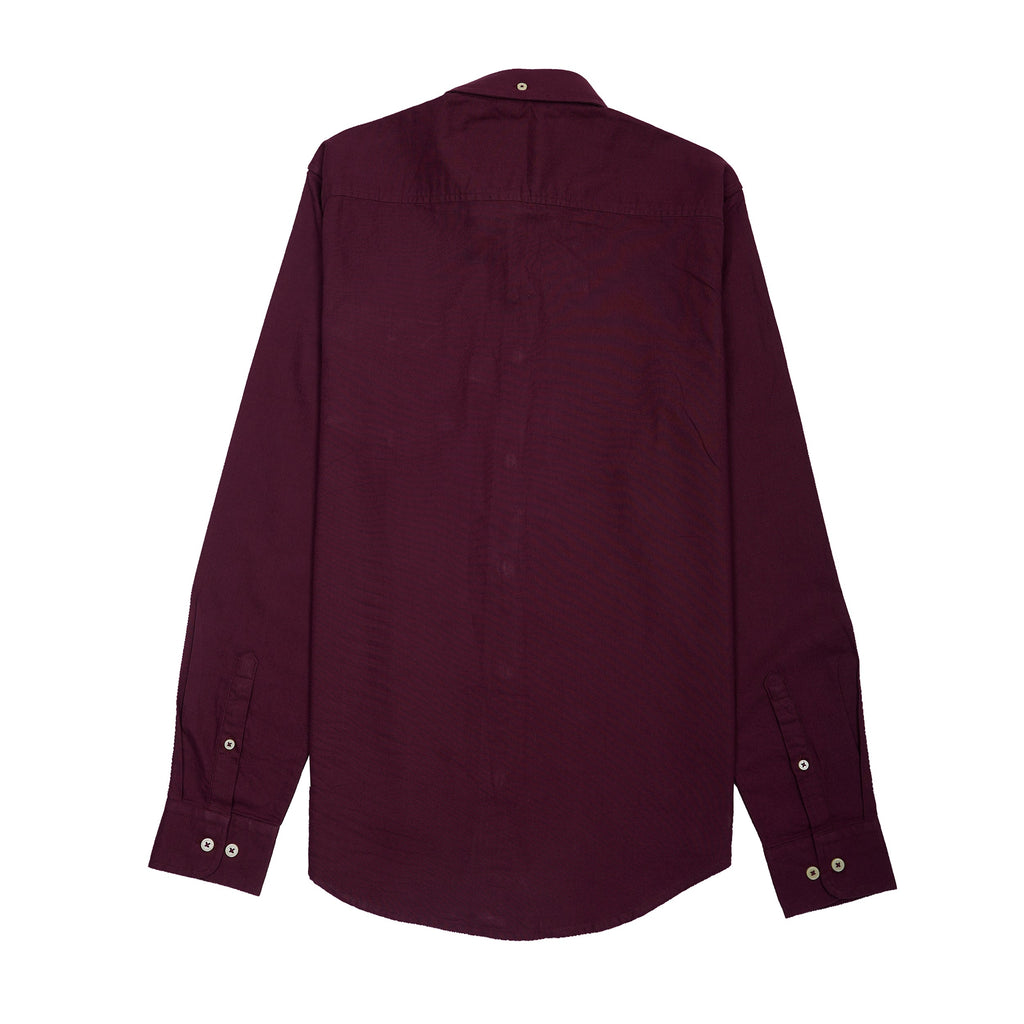 GANT Opulent Garnet Tailored Fit Long Sleeve Button-Up Shirt