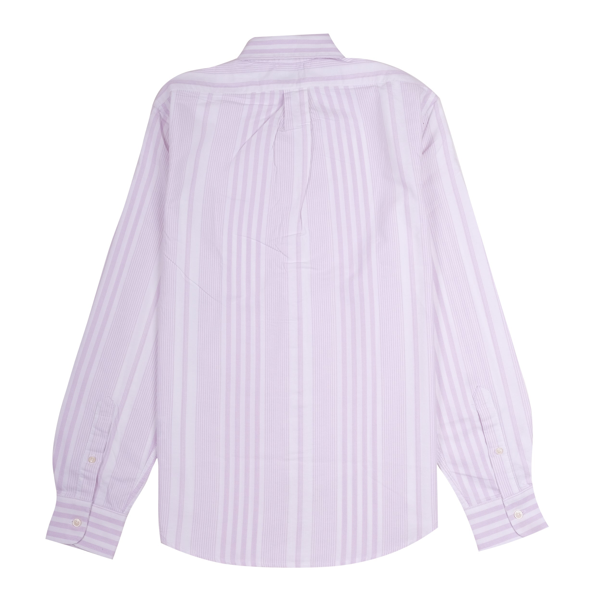 BROOKS BROTHERS Soft Lavender Classic Fit Striped Button-Down Shirt