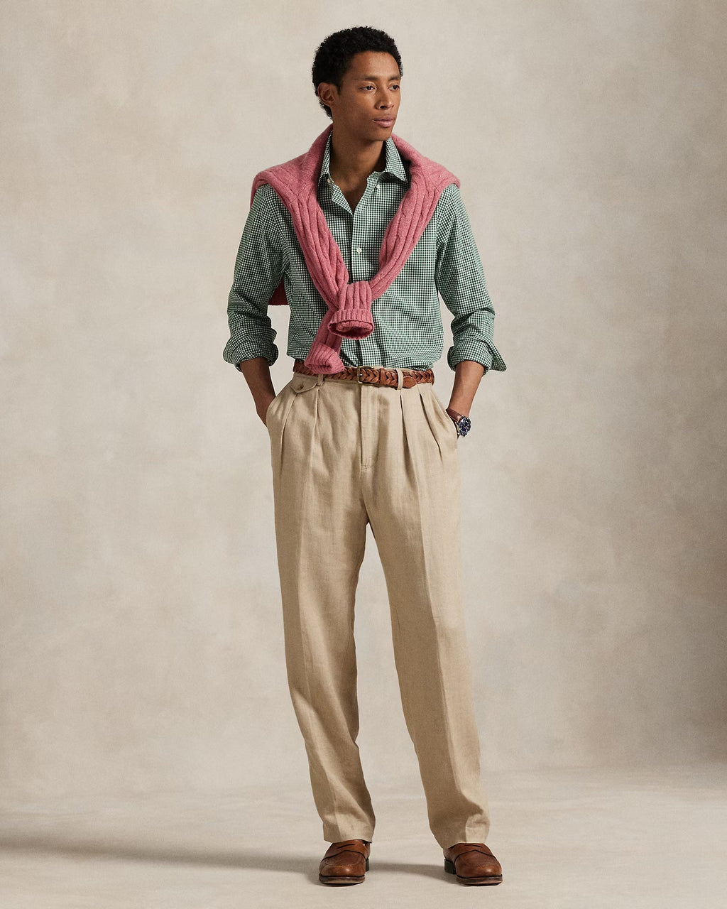 POLO RALPH LAUREN Mystic Pine Classic Fit Long Sleeve Gingham Shirt