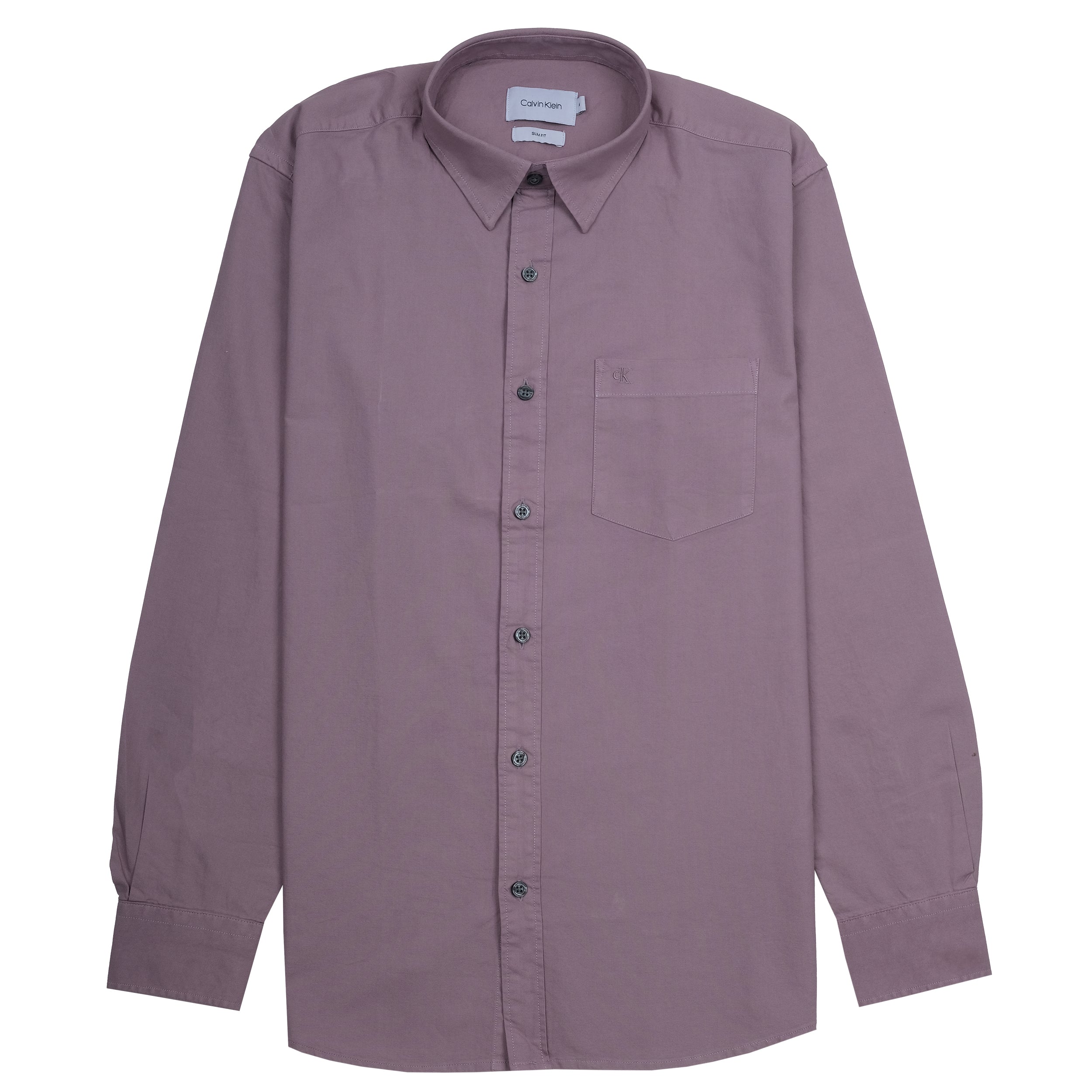 CALVIN KLEIN Serene Lilac Slim Fit Long Sleeve Shirt