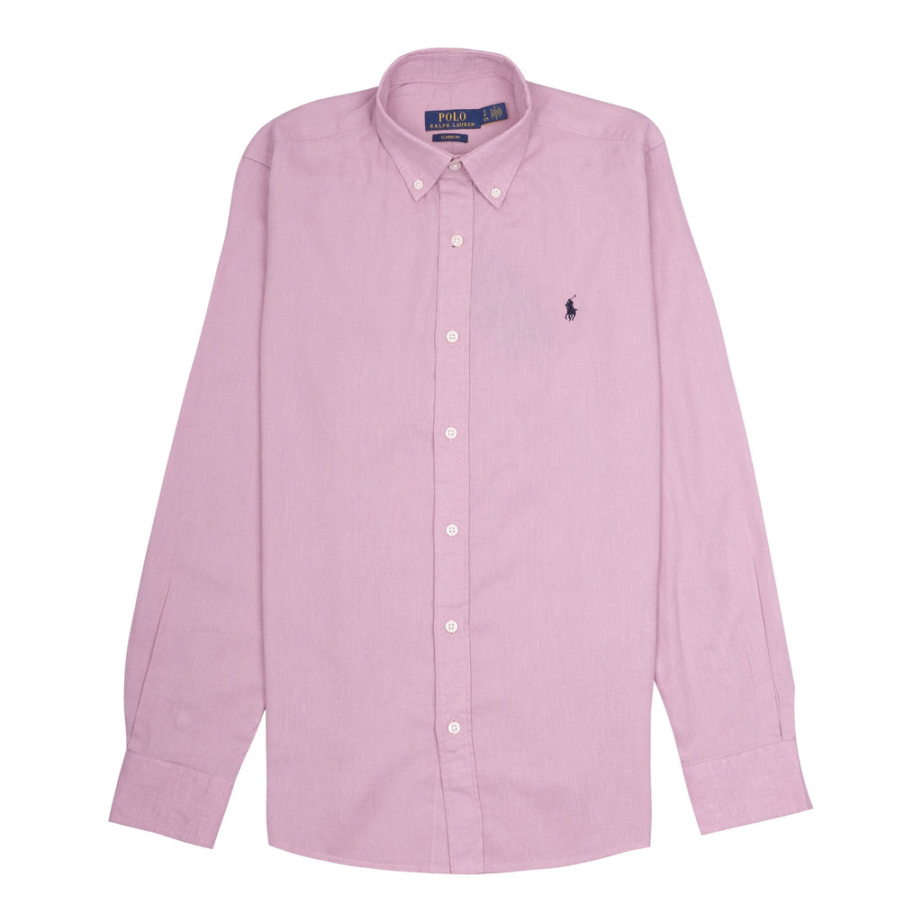 POLO RALPH LAUREN Blush Petal Classic Fit Long Sleeve Shirt