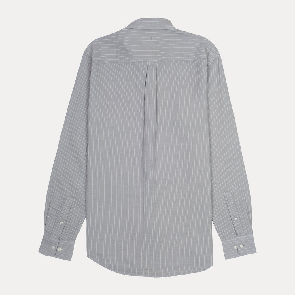 POLO RALPH LAUREN Twilight Mist Tailored Fit Long Sleeve Striped Button-Down Shirt