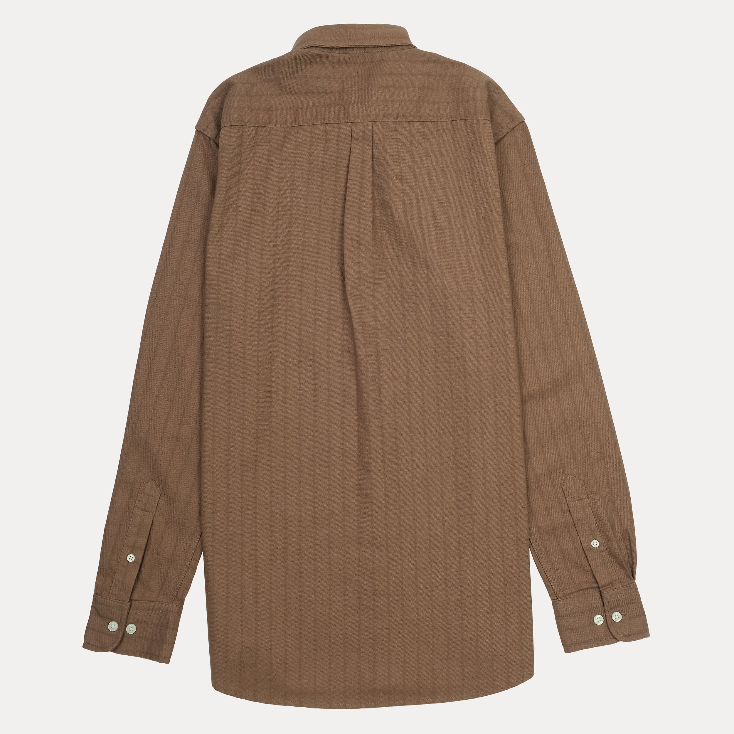 POLO RALPH LAUREN Rustic Chestnut Tailored Fit Long Sleeve Striped Shirt