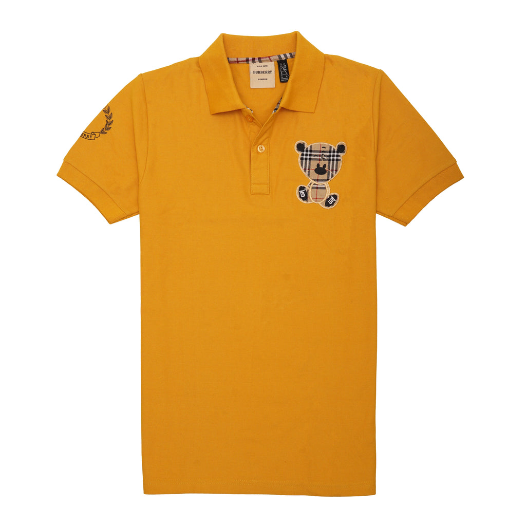 BURBERRY Golden Honey Classic Fit Embroidered Polo