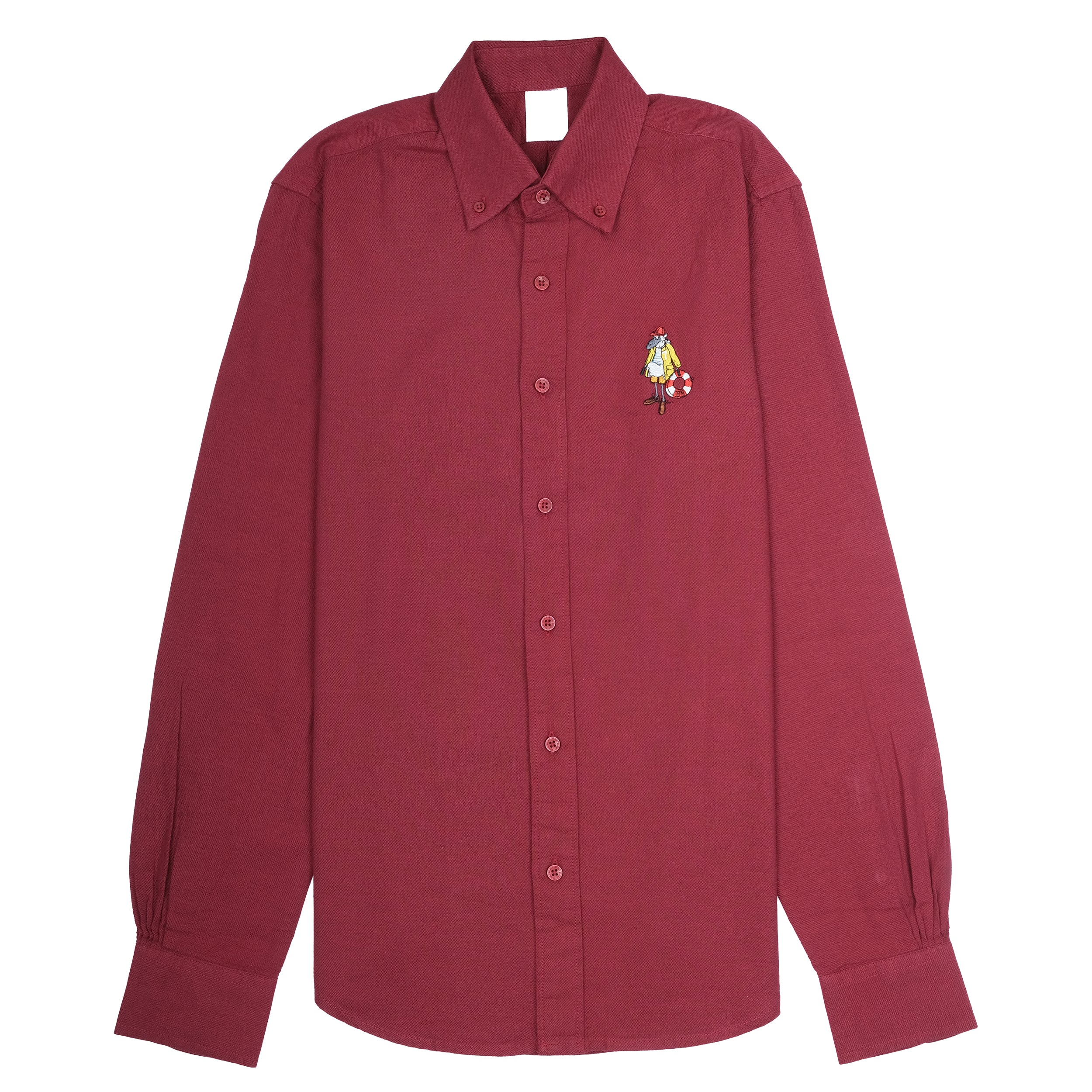 BROOKS BROTHERS Crimson Tide Classic Fit Long Sleeve Regatta Shirt
