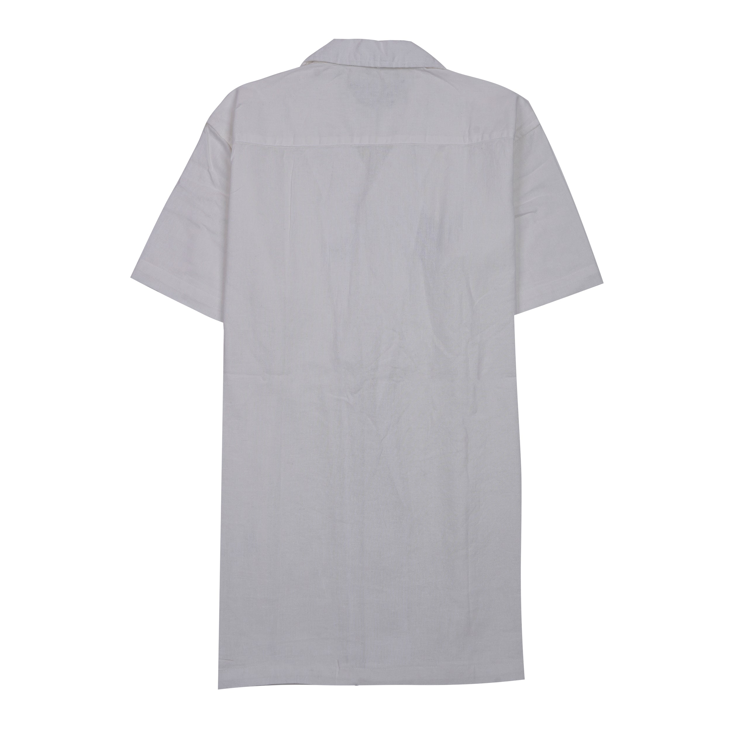ZARA Glimmering Quartz Classic Fit Short Sleeve Linen Shirt