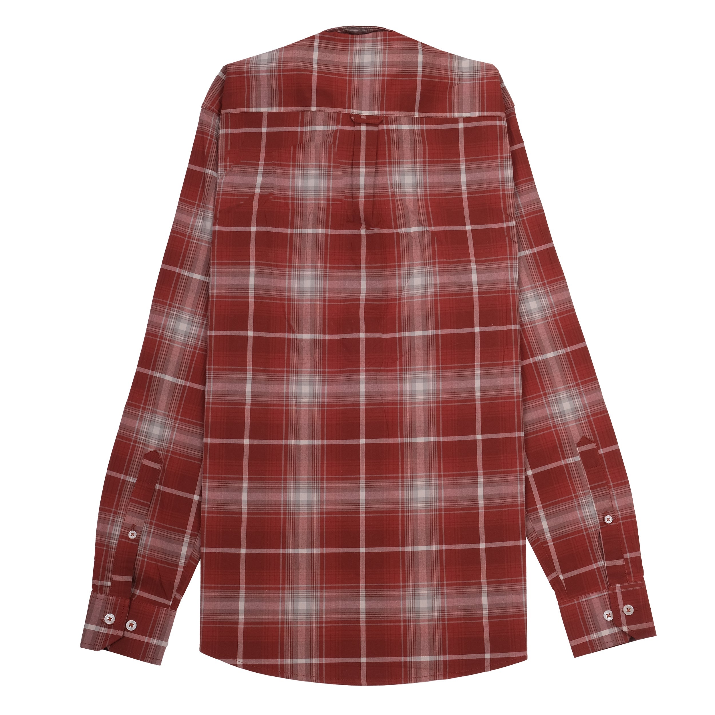 LACOSTE Crimson Check Classic Fit Long Sleeve Button-Up Shirt