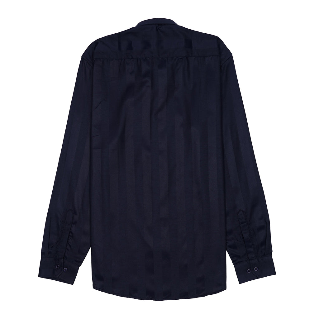 ZARA Lucent Cobalt Echo Tailored Fit Long Sleeve Satin Shirt