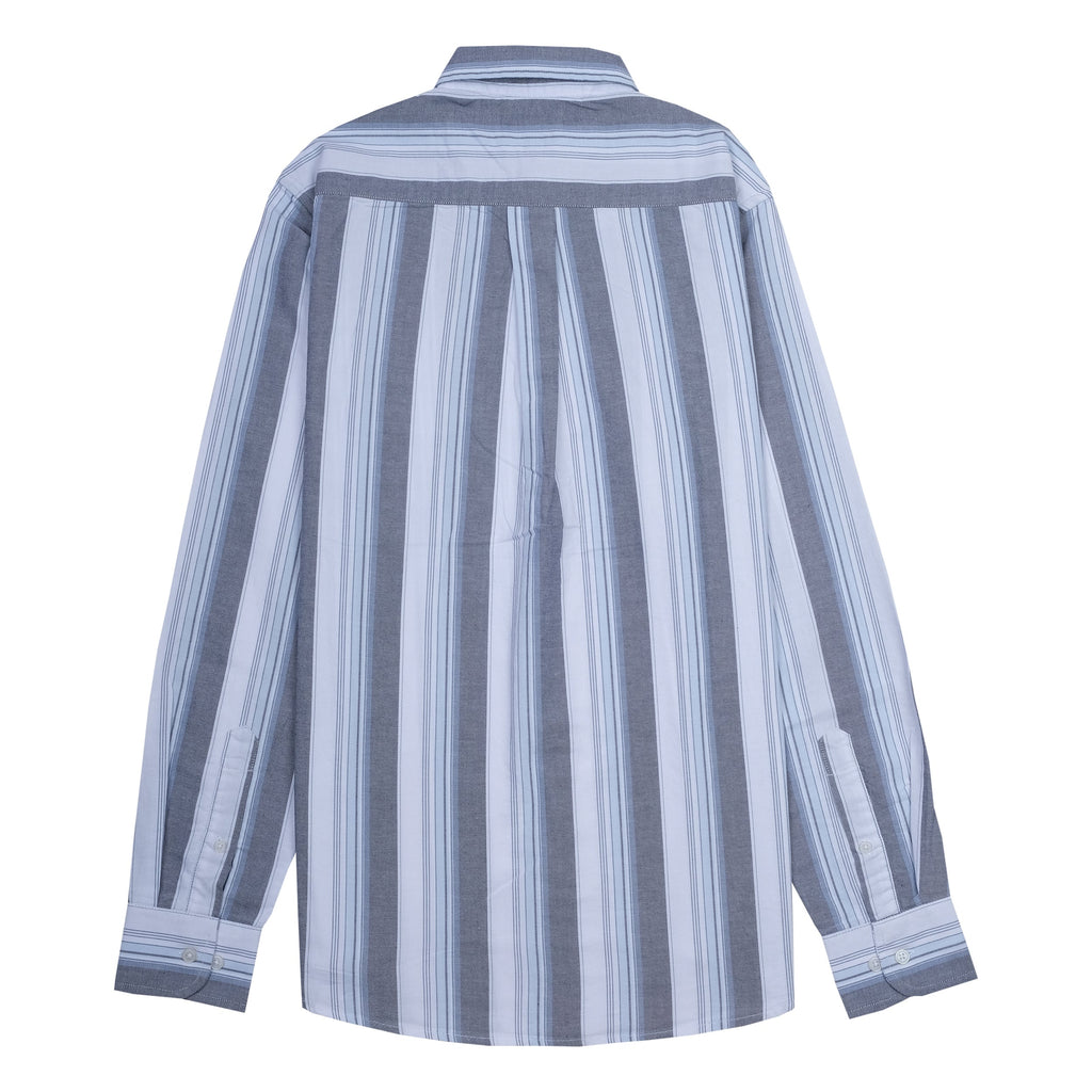 GANT Silver Mist Striped Classic Fit Long Sleeve Button-Up Shirt