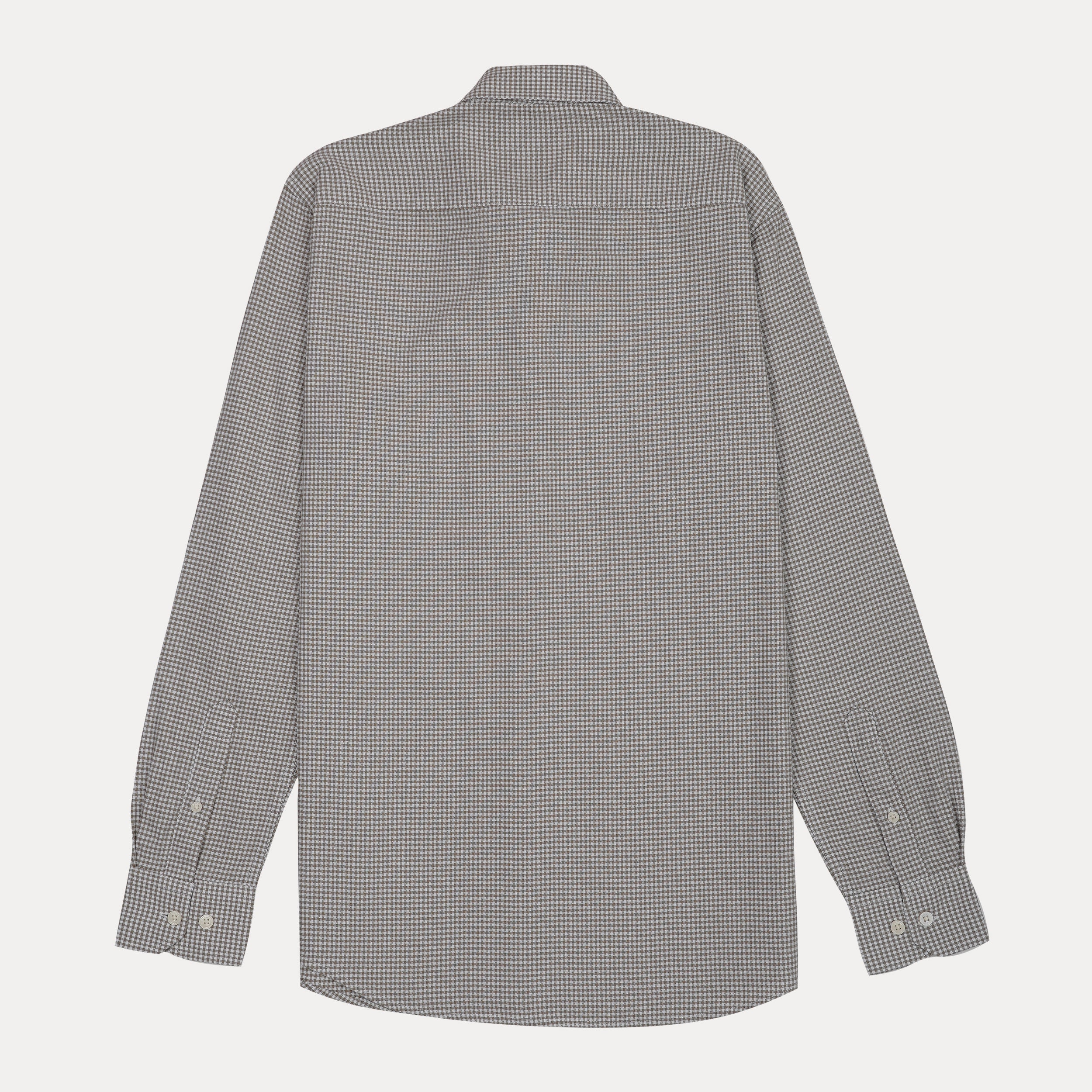 HACKETT Slate Storm Slim Fit Long Sleeve Gingham Shirt