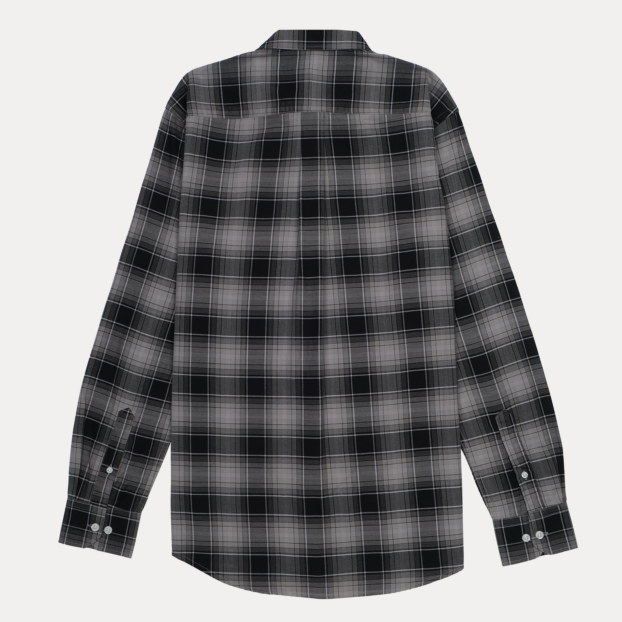 POLO RALPH LAUREN Shadowed Slate Tailored Fit Long Sleeve Flannel Shirt