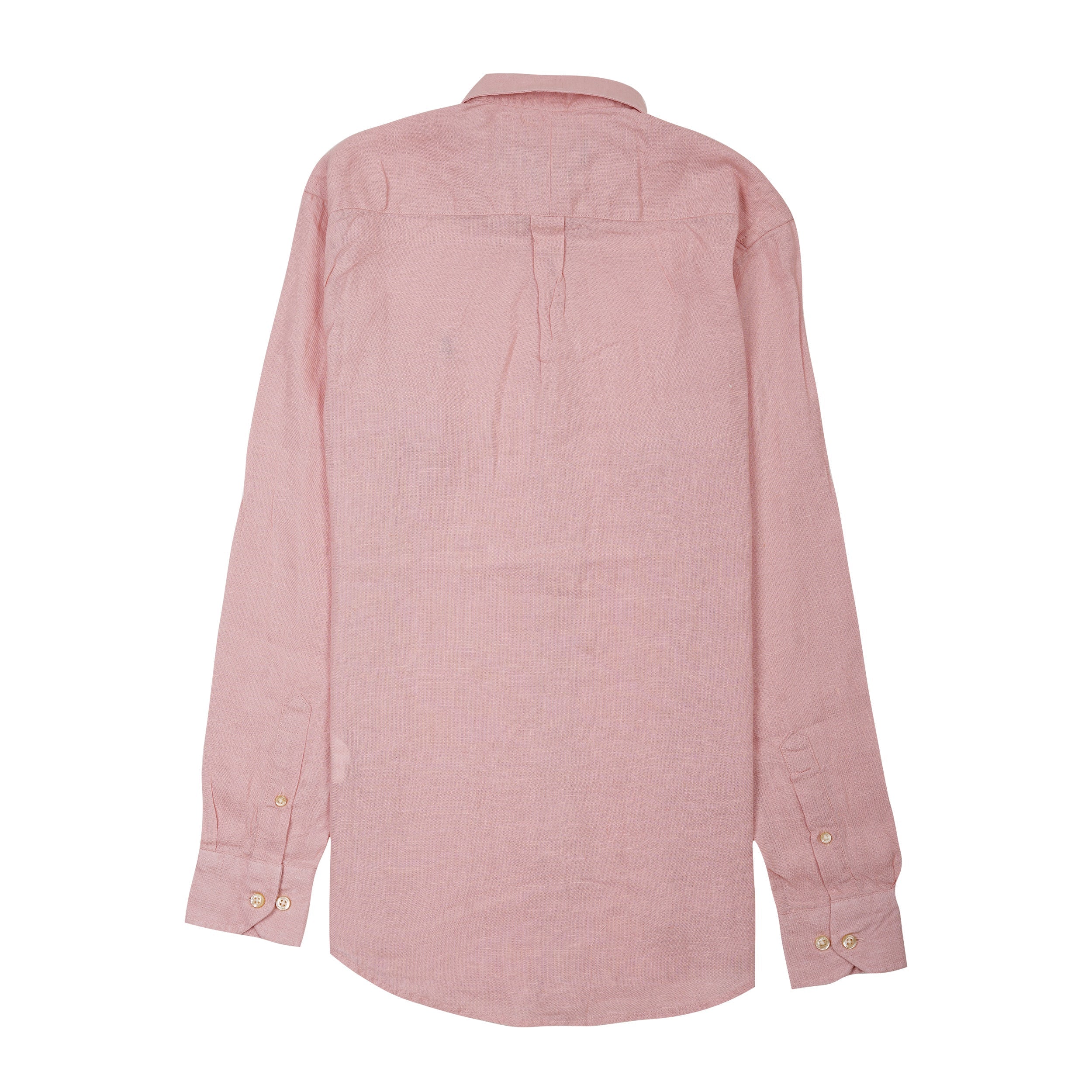 POLO RALPH LAUREN Blush Petal Tailored Fit Long Sleeve Linen Shirt