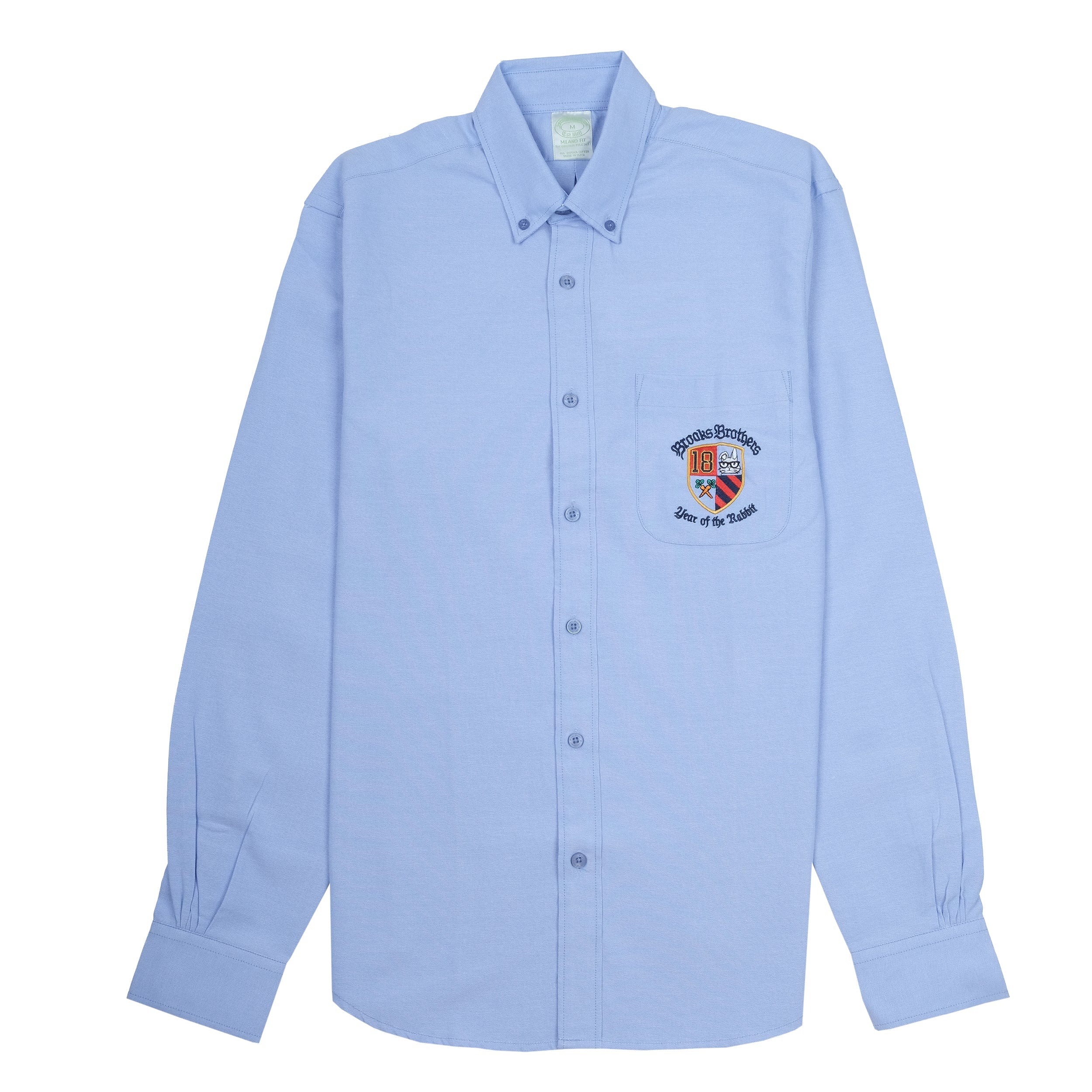 BROOKS BROTHERS Serene Sky Slim Fit Long Sleeve Button-Down Shirt