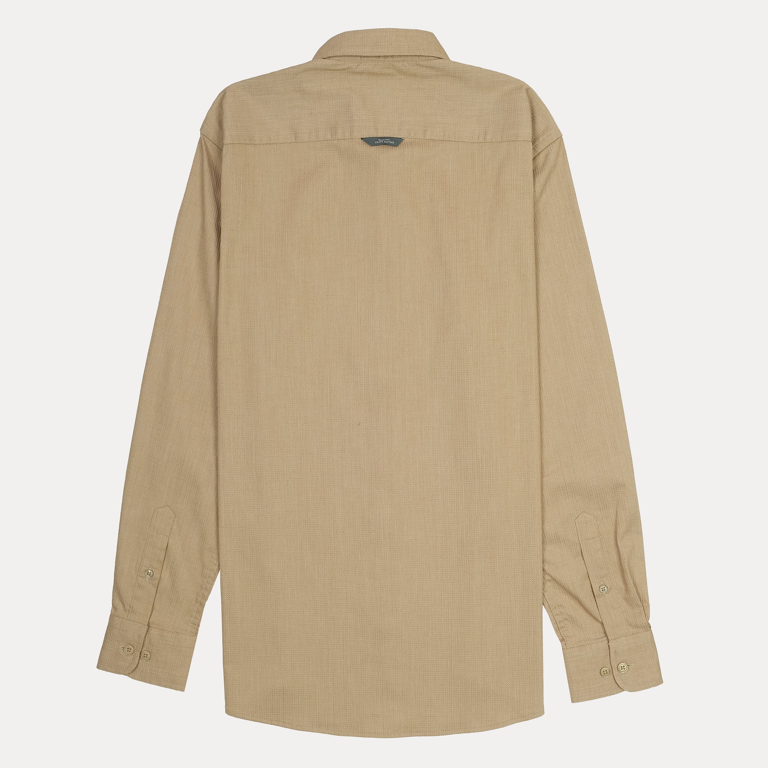 ARMANI EXCHANGE Sunbeam Tan Relaxed Fit Long Sleeve Button-Up Shirt