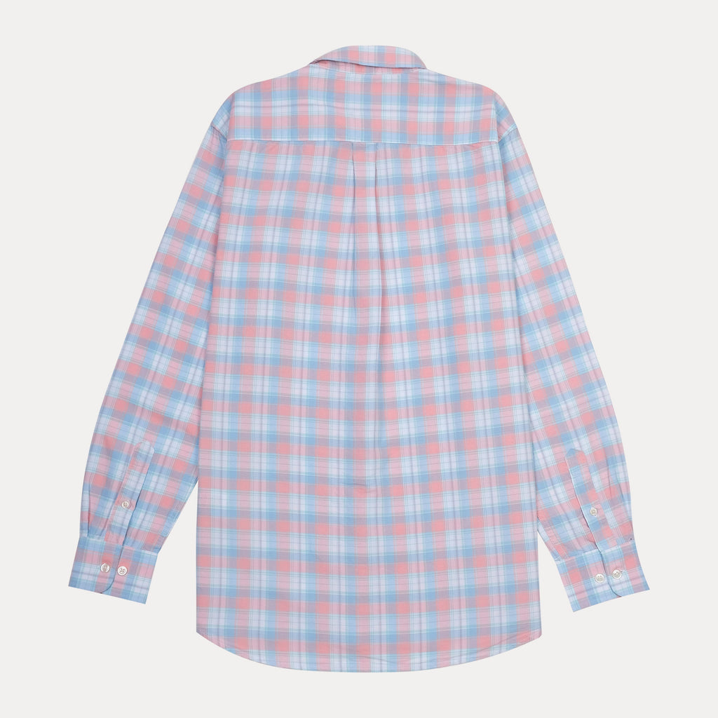 POLO RALPH LAUREN Tranquil Blush Custom Fit Long Sleeve Plaid Shirt