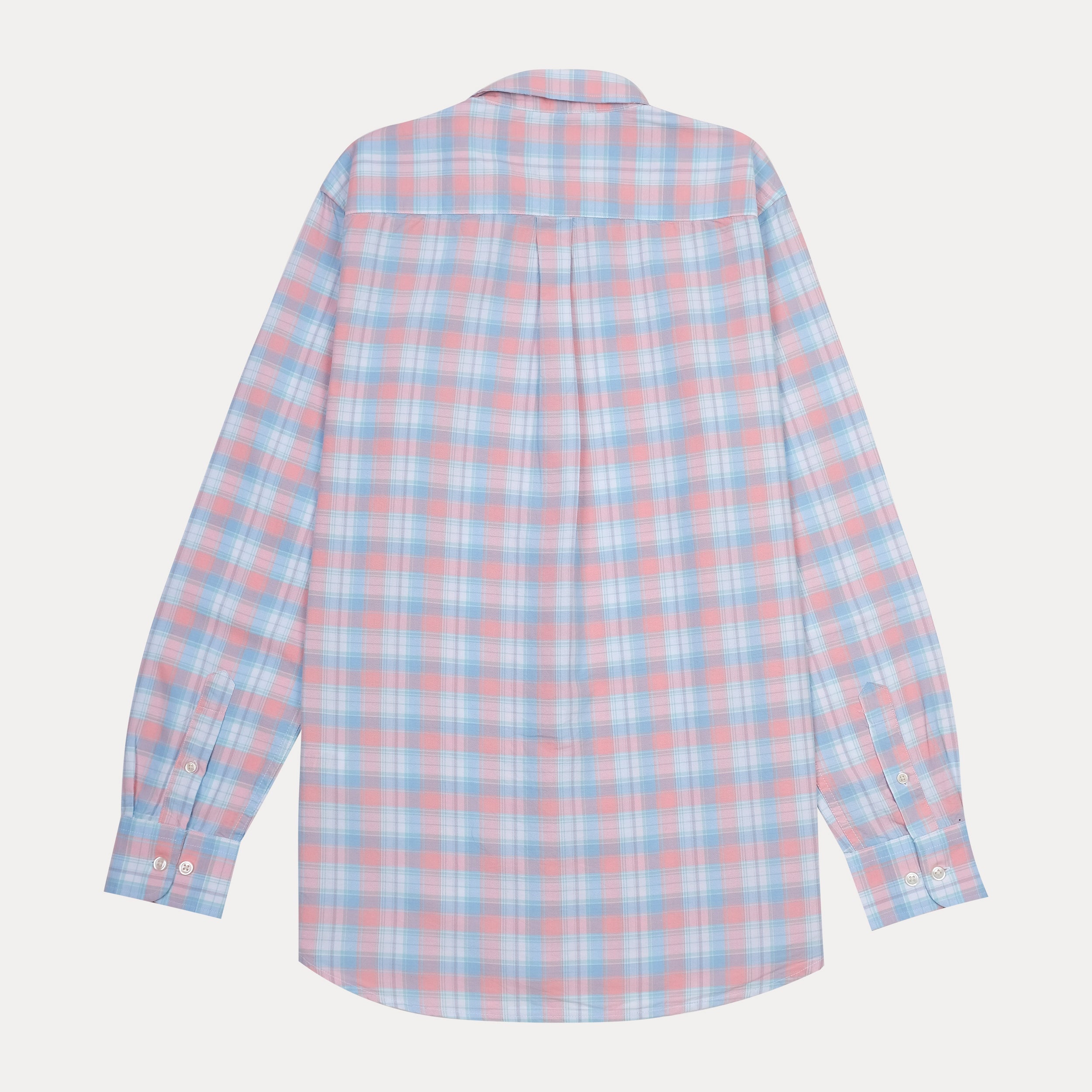 POLO RALPH LAUREN Tranquil Blush Custom Fit Long Sleeve Plaid Shirt