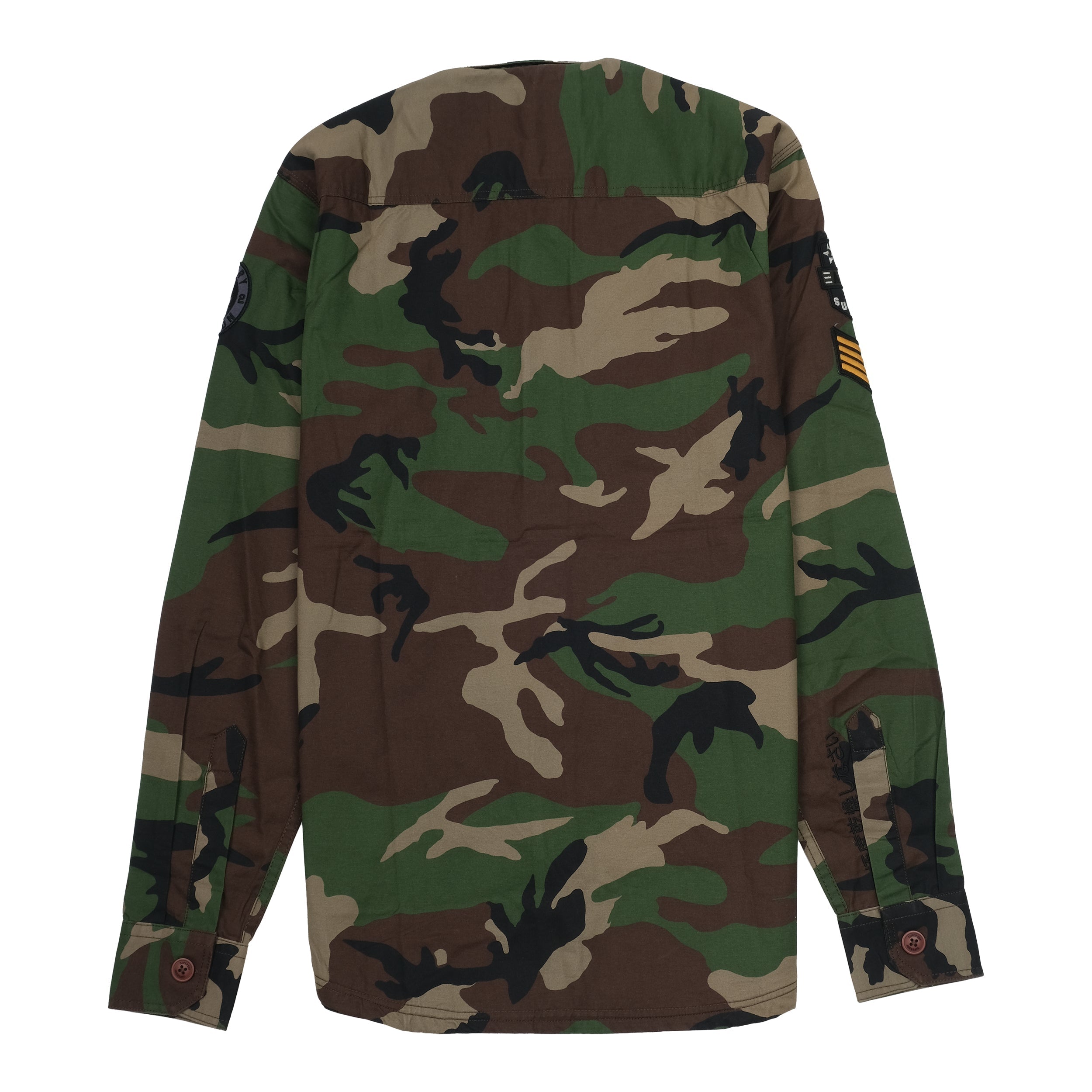SUPERDRY Enchanted Olive Slim Fit Long Sleeve Shirt