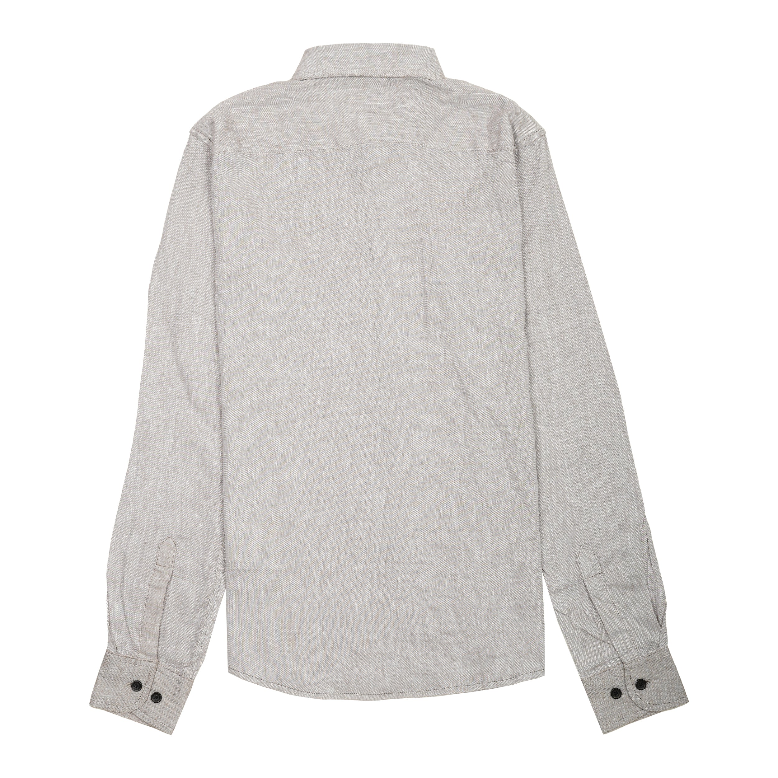 TIMBERLAND Whispering Sand Tailored Fit Long Sleeve Linen-Blend Shirt