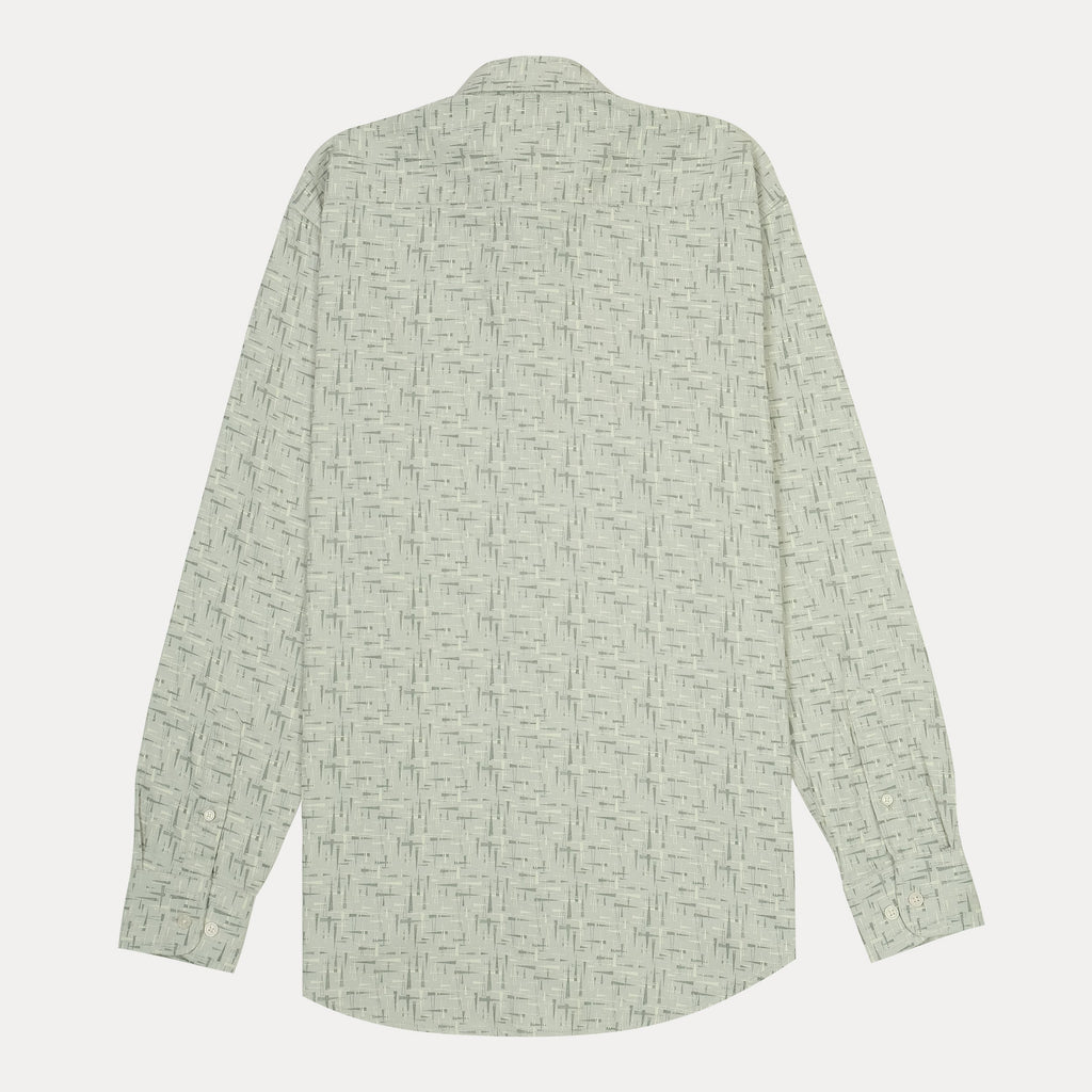 TOMMY HILFIGER Mystic Fern Tailored Fit Long Sleeve Textured Shirt