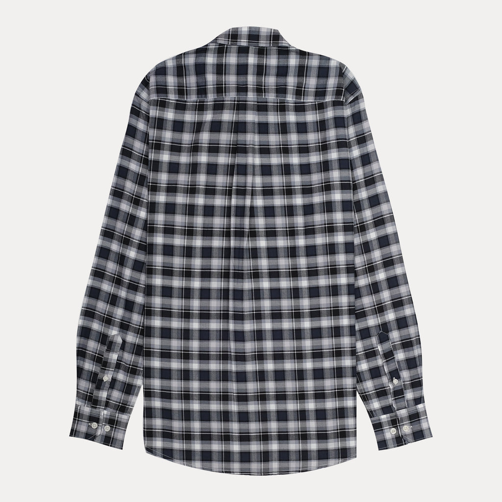 POLO RALPH LAUREN Twilight Charcoal Custom Fit Long Sleeve Plaid Button-Down Shirt