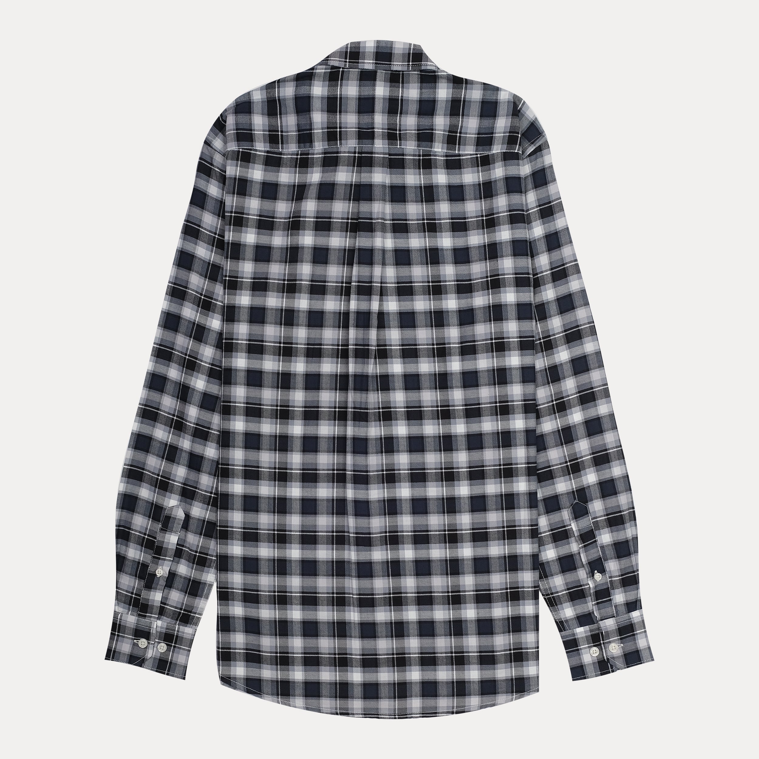 POLO RALPH LAUREN Twilight Charcoal Custom Fit Long Sleeve Plaid Button-Down Shirt