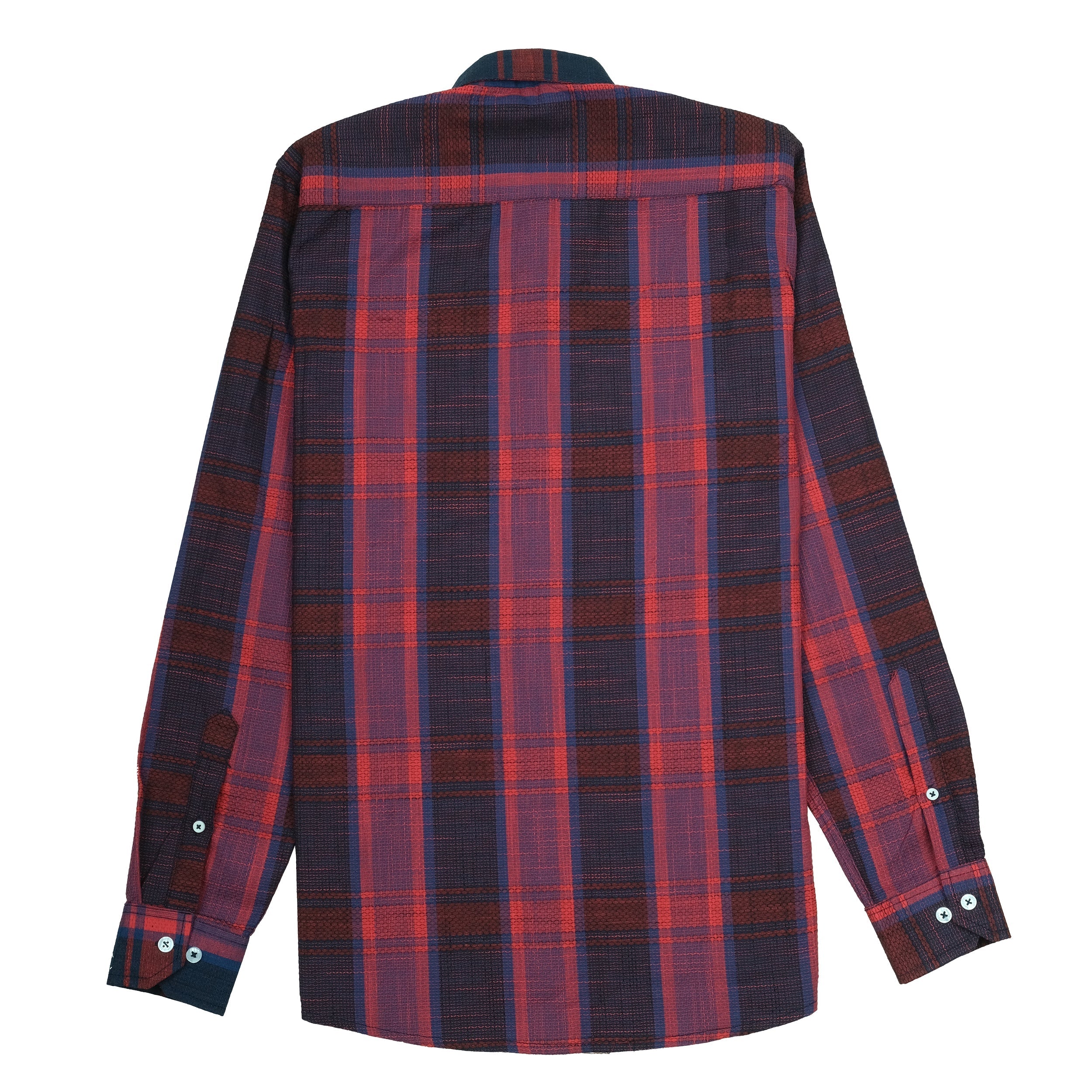 LACOSTE Crimson Twilight Slim Fit Long Sleeve Button-Up Shirt