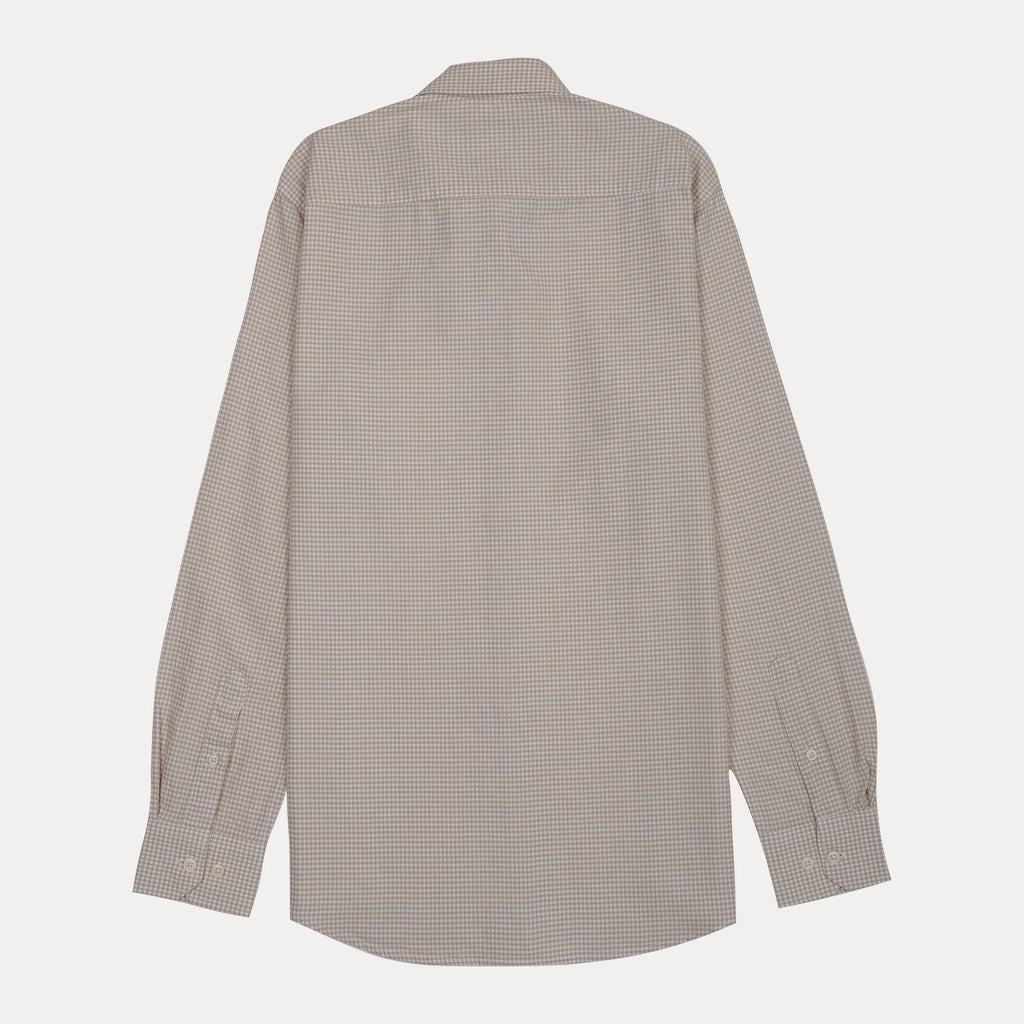 HACKETT Sunbeam Almond Tailored Fit Long Sleeve Gingham Shirt