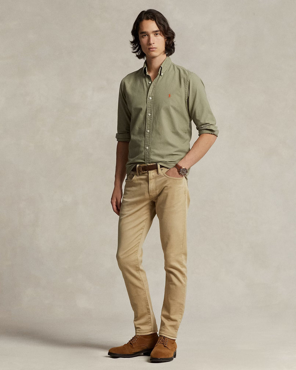 POLO RALPH LAUREN Serene Fern Classic Fit Long Sleeve Button-Down Shirt